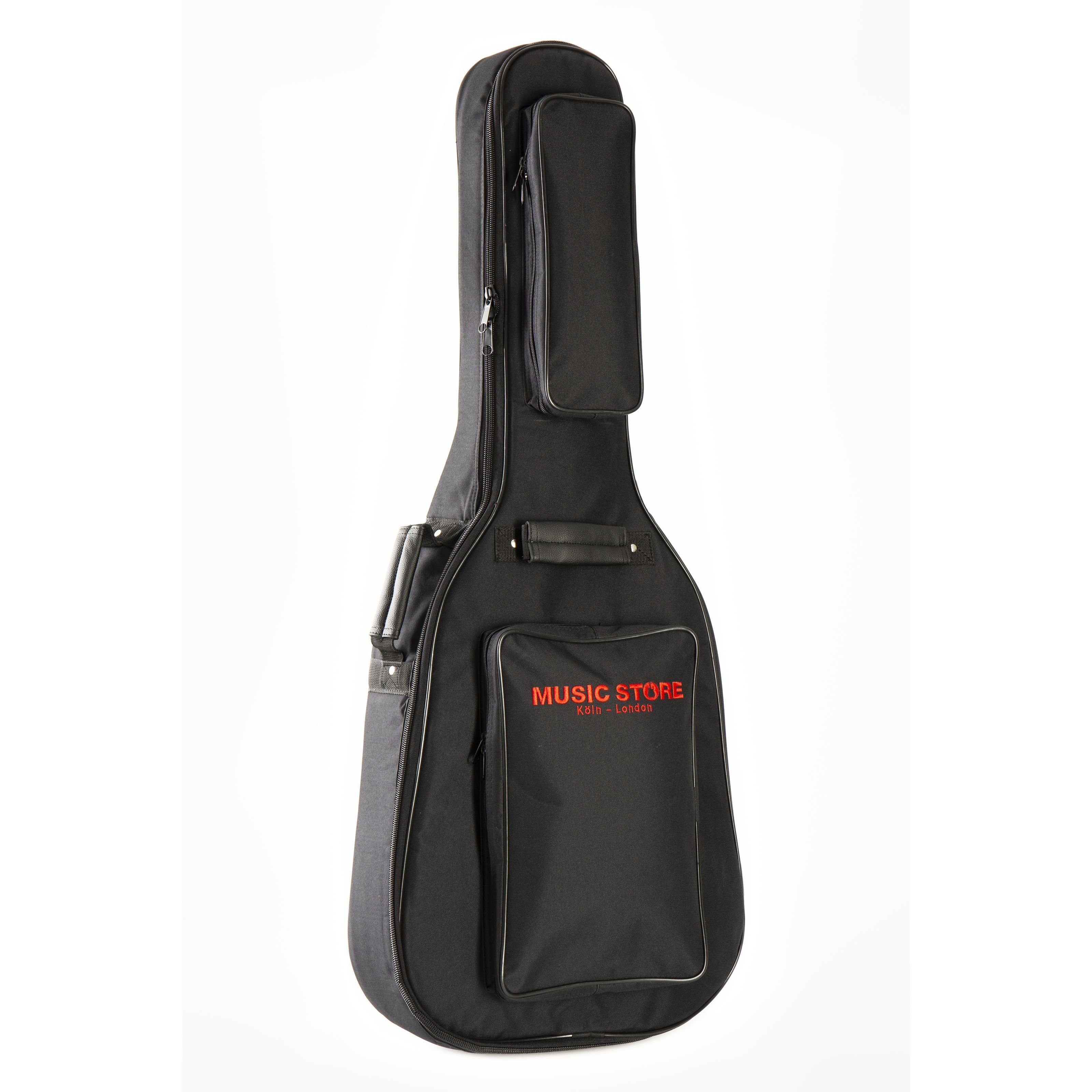 MUSIC STORE Gitarrentasche (Deluxe Gigbag für Westerngitarre 20 mm Polsterung Wasserabweisendes