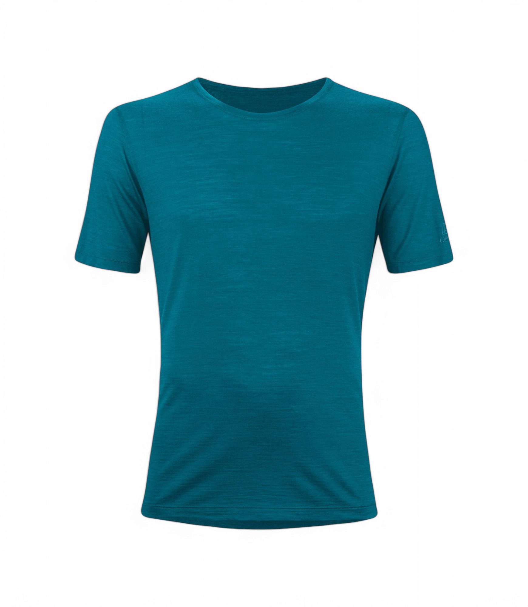 Löffler T-Shirt Wander-/Freizeit Merino-Tencel (Merinowolle, atmungsaktiv) coralblau