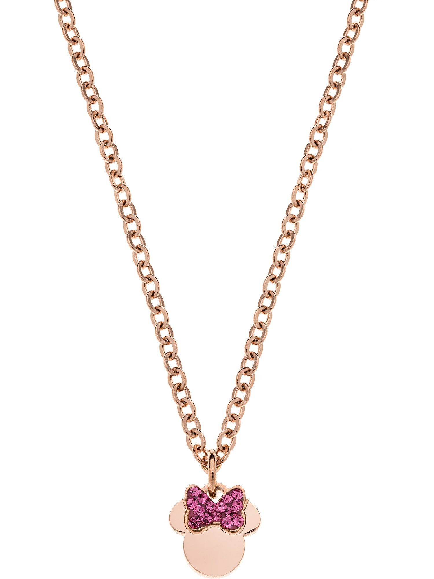 DISNEY Jewelry Collier Disney Mädchen-Kinderkette Edelstahl Kristall