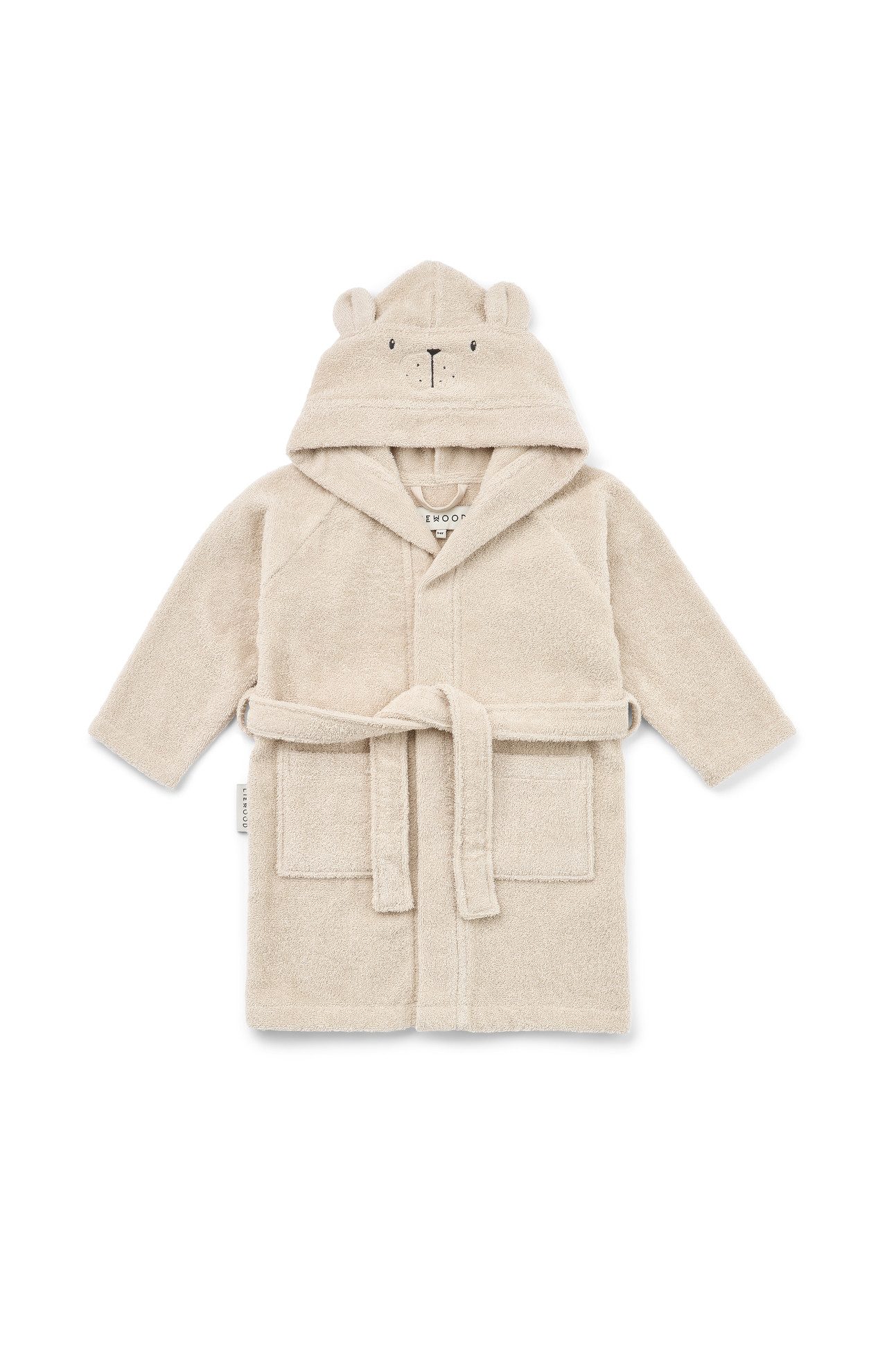 Liewood Kinderbademantel Kuscheliger Bademantel, Kapuze, Bindegürtel, mit Kapuze