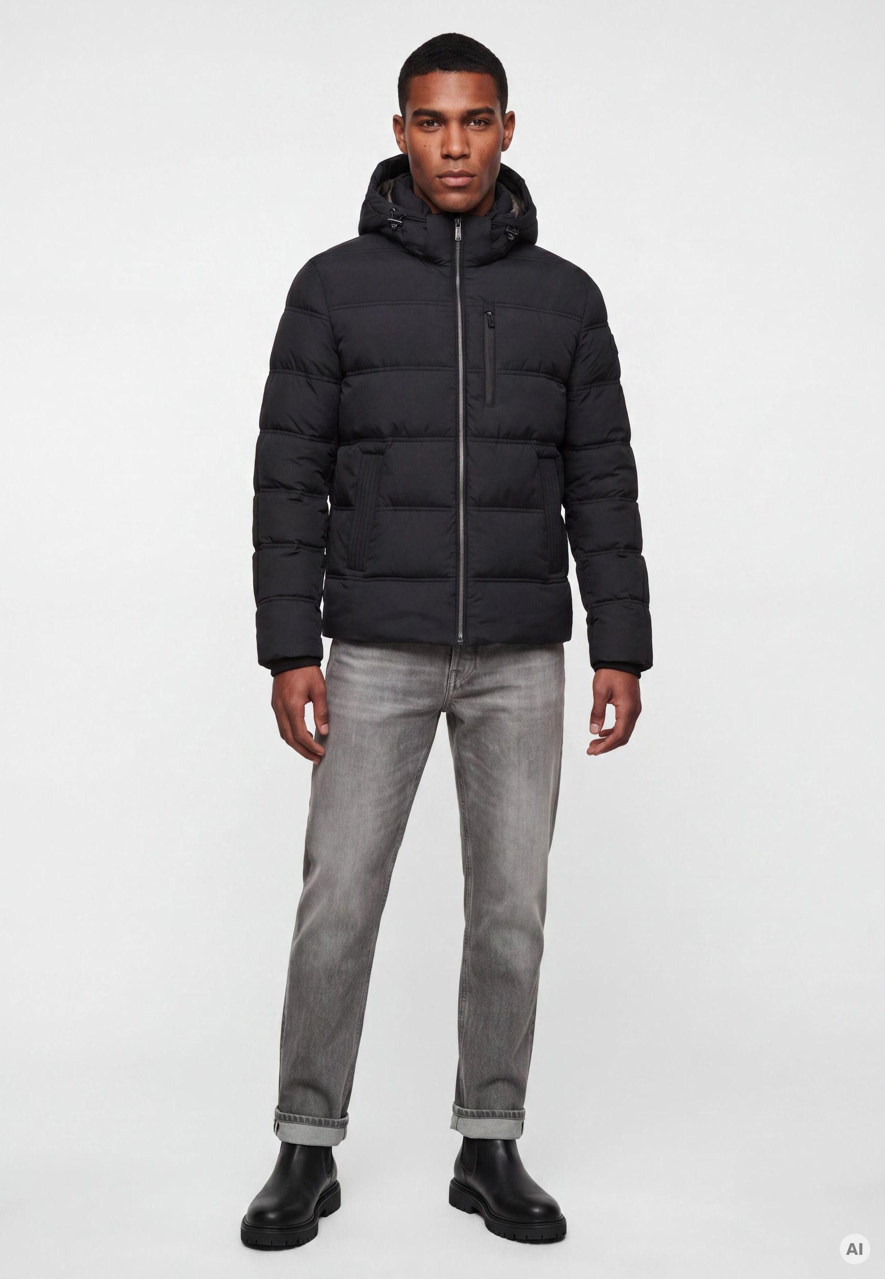 MILESTONE Steppjacke MSSileno Herren Übergangsjacke Jacke gesteppt lockere Passform