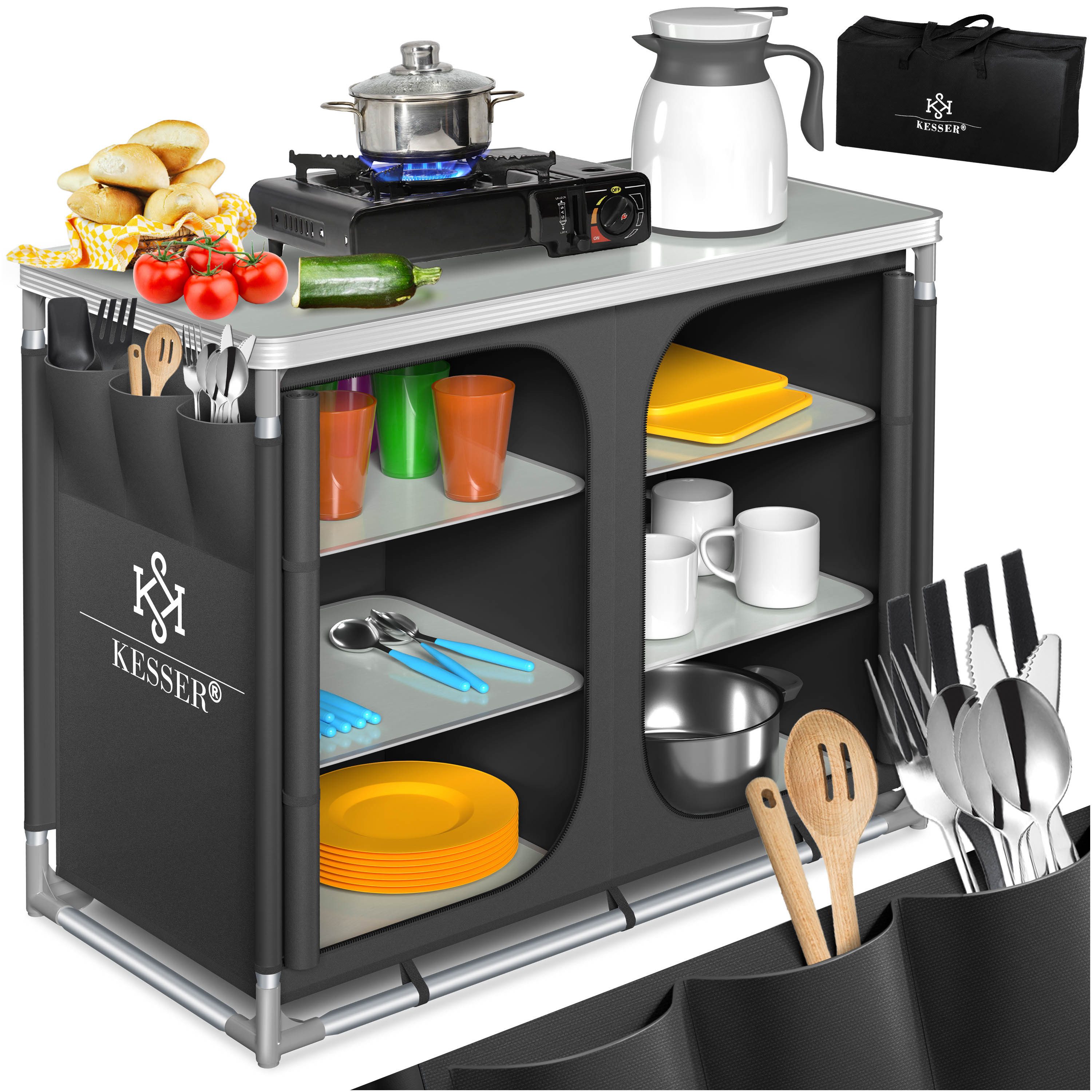 KESSER Campingschrank Campingschrank, Campingküche mit Aluminiumgestell