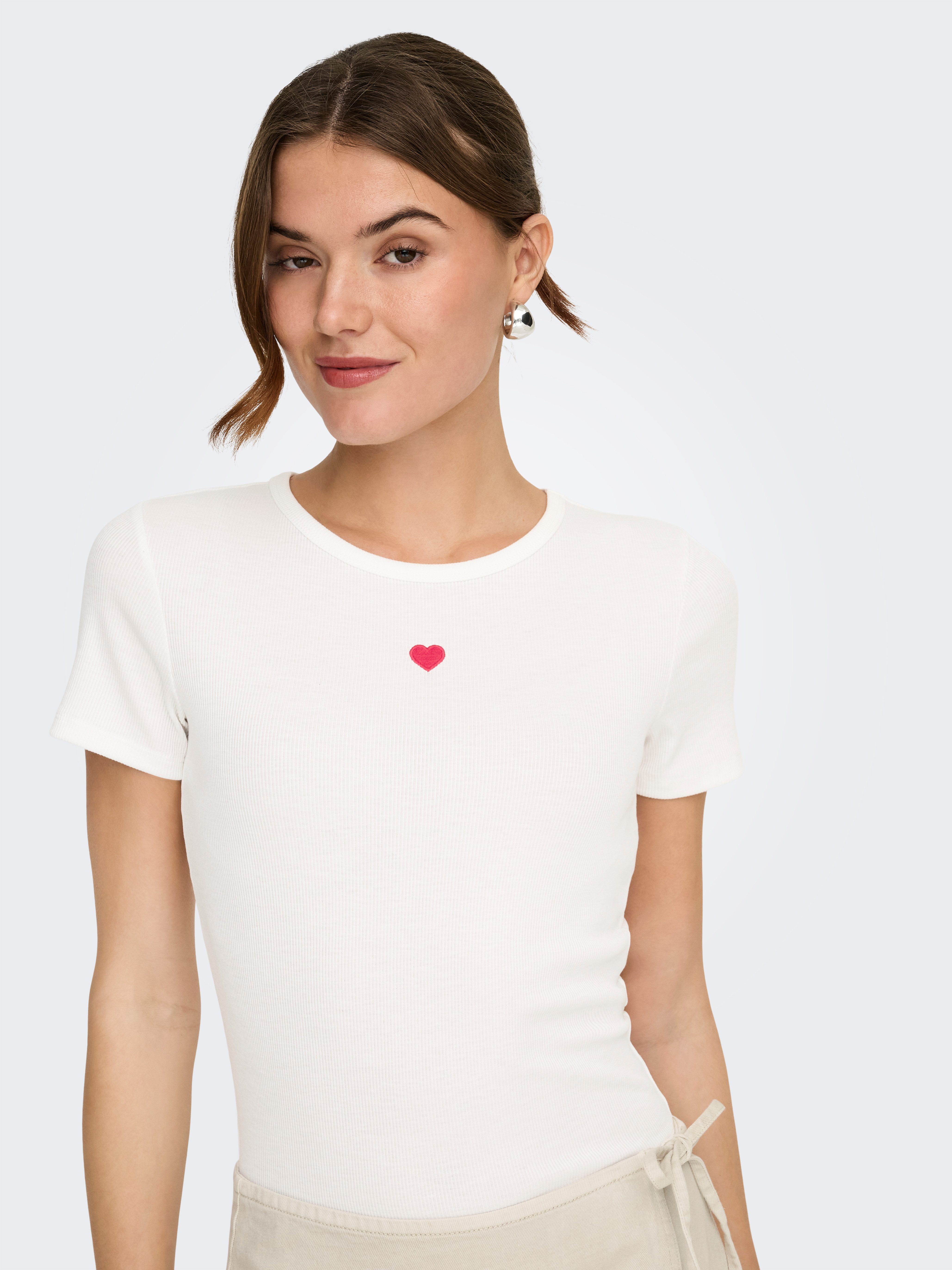 ONLY Kurzarmshirt ONLELVA JUNE EMB S/S TEE JRS NOOS günstig online kaufen