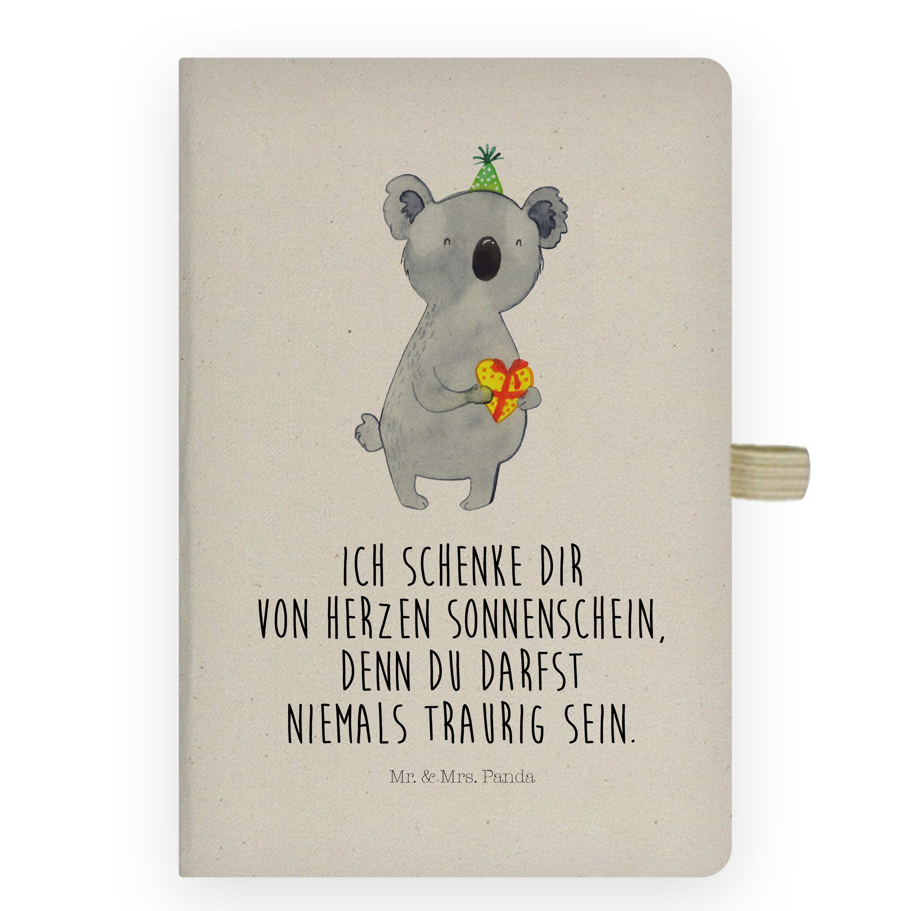 Mr. & Mrs. Panda Notizbuch Koala Geschenk - Transparent - Notizen, Notizheft, Geburtstag, Schrei Mr. & Mrs. Panda