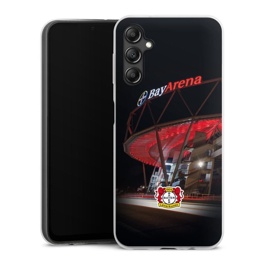 DeinDesign Handyhülle Bayer 04 Leverkusen Stadion Offizielles Lizenzprodukt, Samsung Galaxy A14 5G Slim Case Silikon Hülle Ultra Dünn Schutzhülle