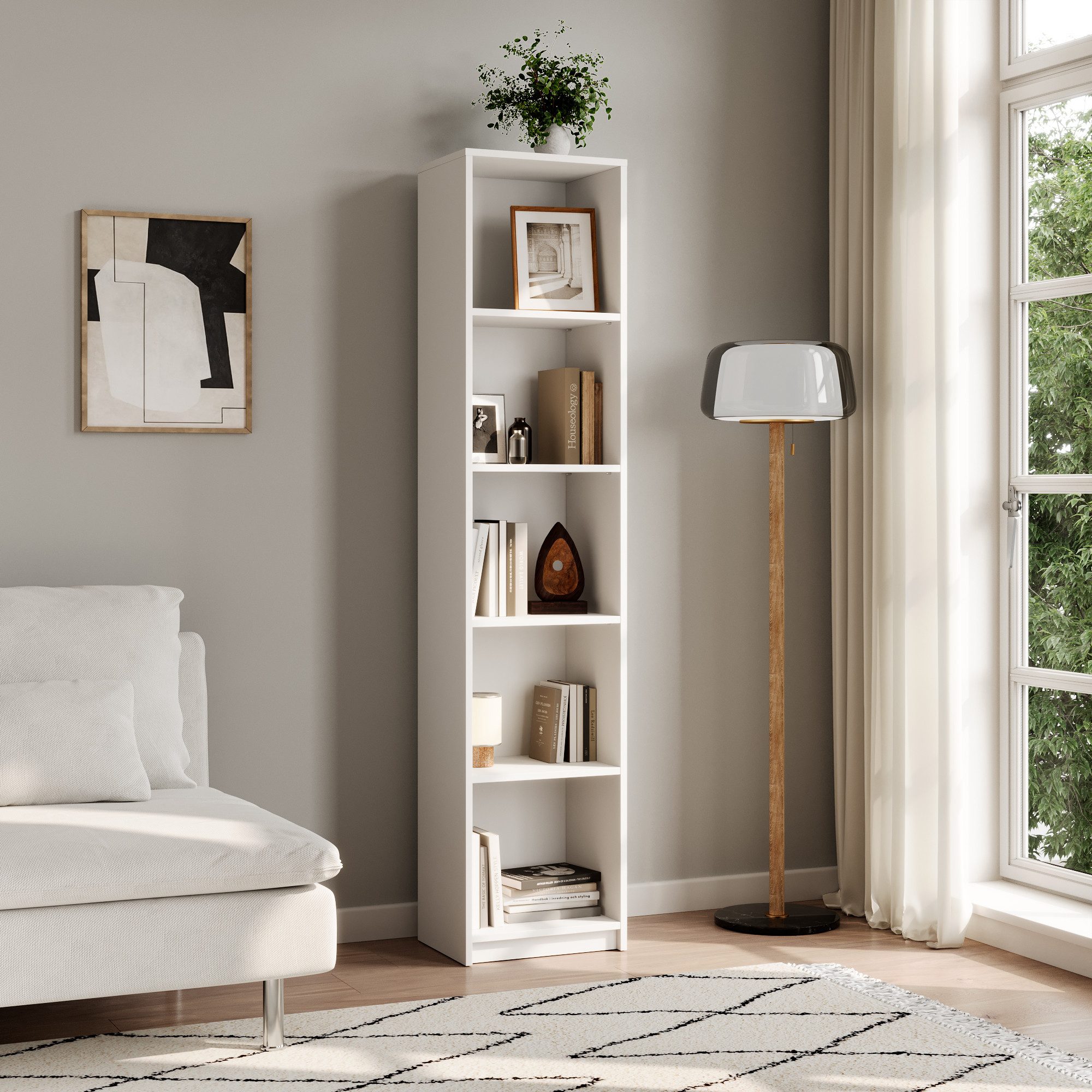 Home Collective Bücherregal Aktenregal Standregal Raumteiler mit 5 offenen günstig online kaufen