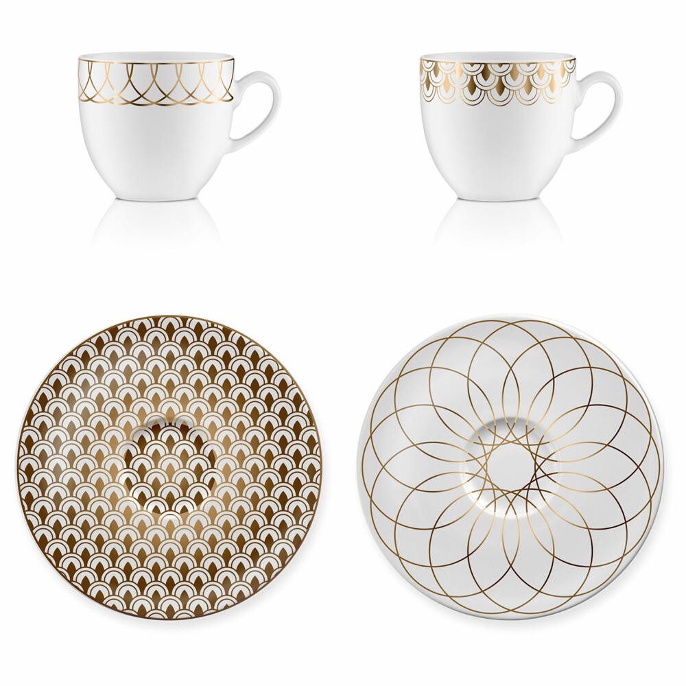 Goebel Tasse First Gold 2er Set, Porzellan