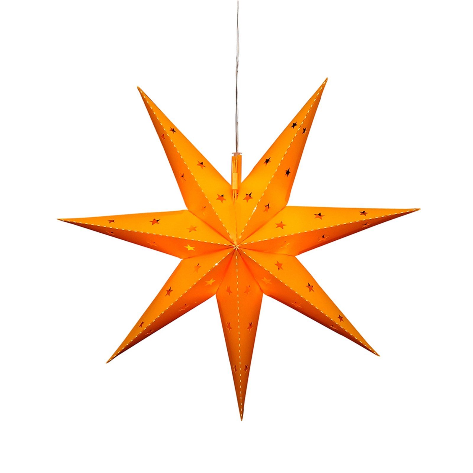 SIGRO LED Stern »Weihnachtsstern mit 7 Spitzen Gelb«