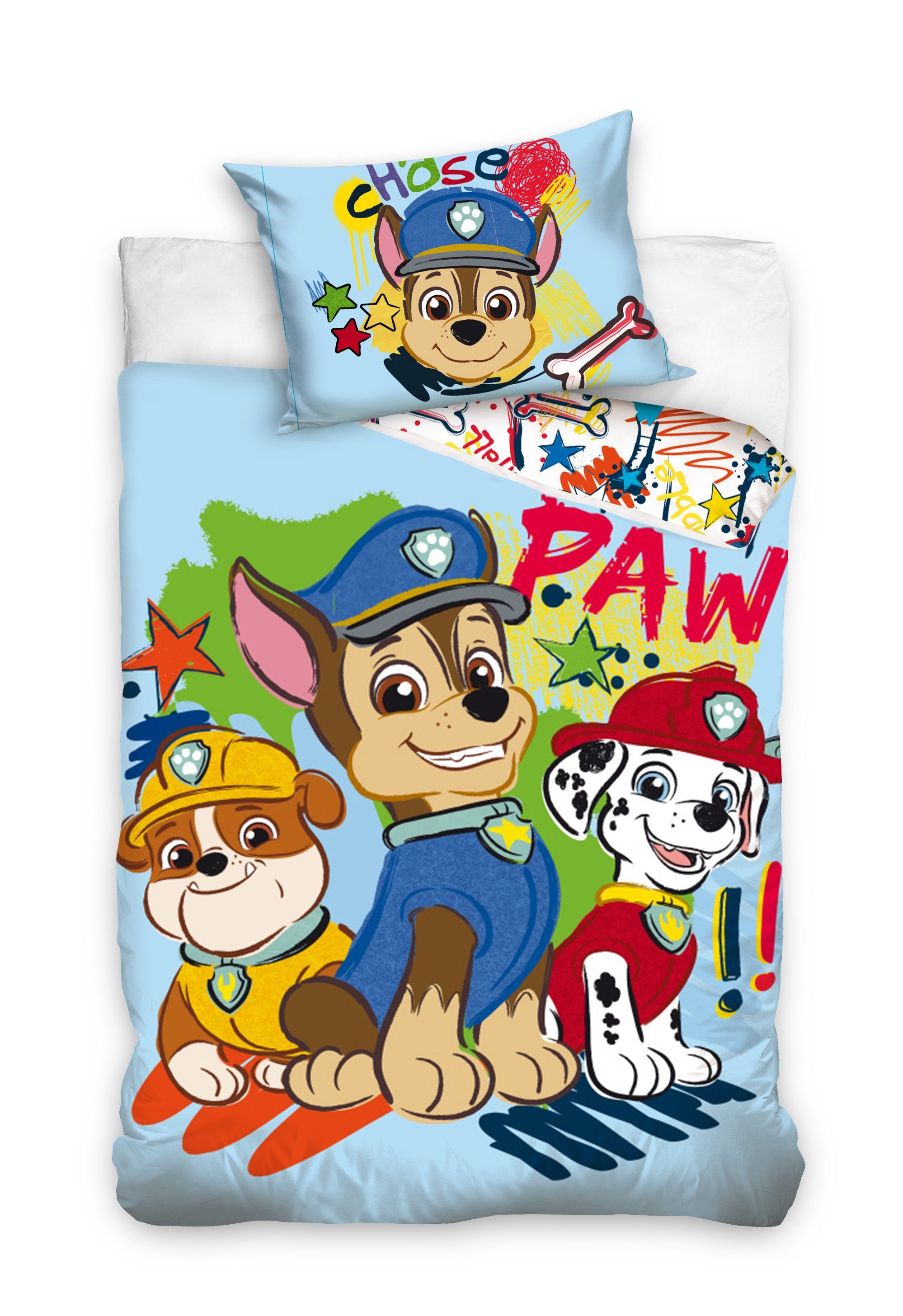 PAW PATROL Babybettwäsche PAW Patrol Babybettwäsche 100x135 cm