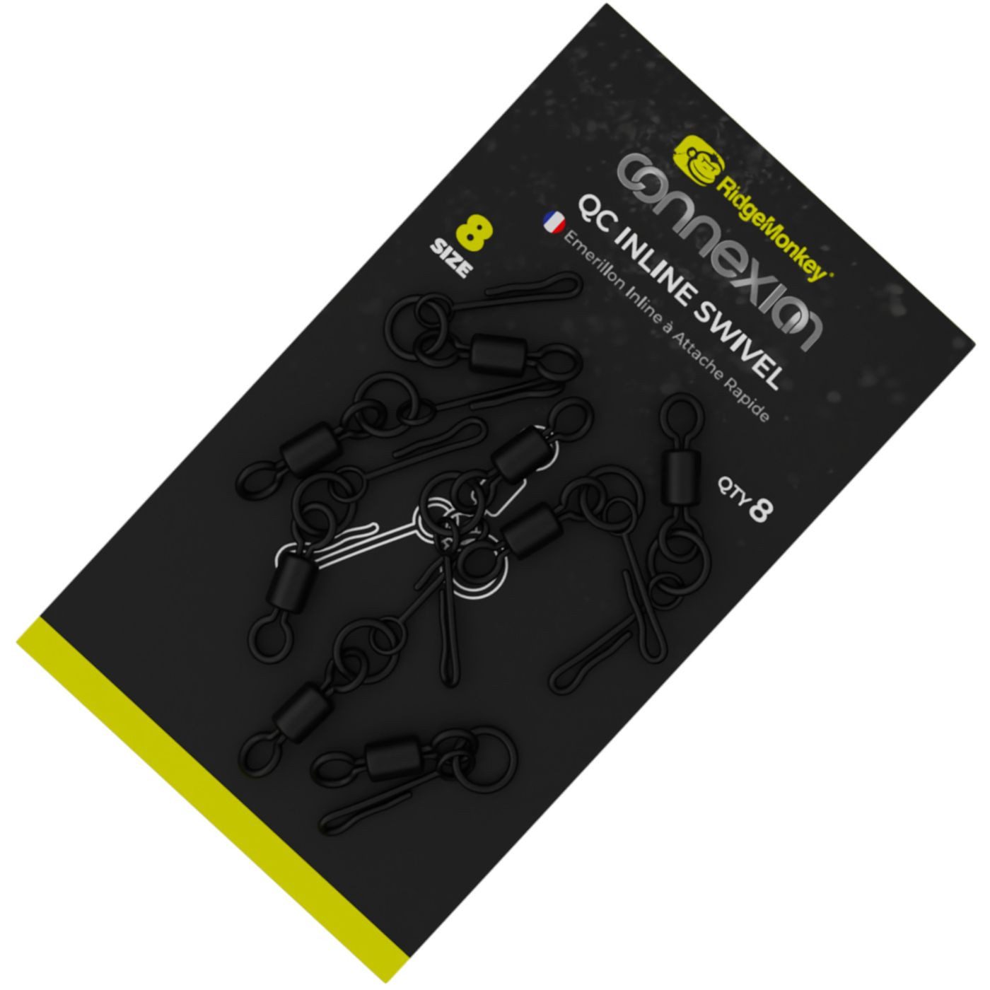 RidgeMonkey® Schnurverbinder RidgeMonkey Tec Quick Change Inline Swivel Gr. 8 - 8 Karpfenwirbel, (1-St)