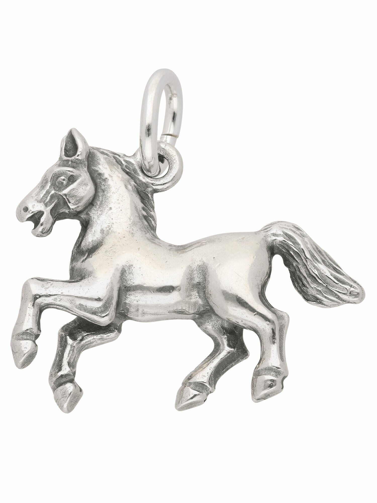 Adelia´s Kettenanhänger oxidiert gefertigt Mit aus: 925 Silber Liebe Sterling Silber Silberschmuck Silber Damen, 925 925 Sterling für Pferd, Anhänger