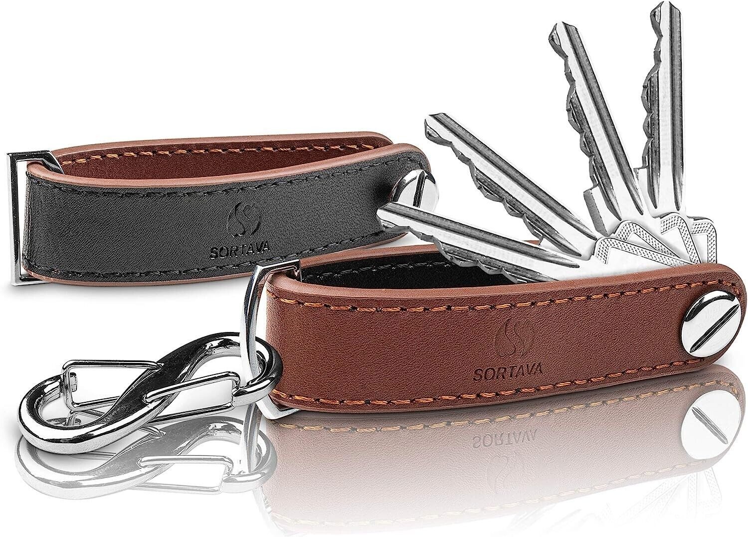 Schlüsselanhänger Key Organizer Schlüssel Organizer Leder bis zu 12 Schlüssel Etui