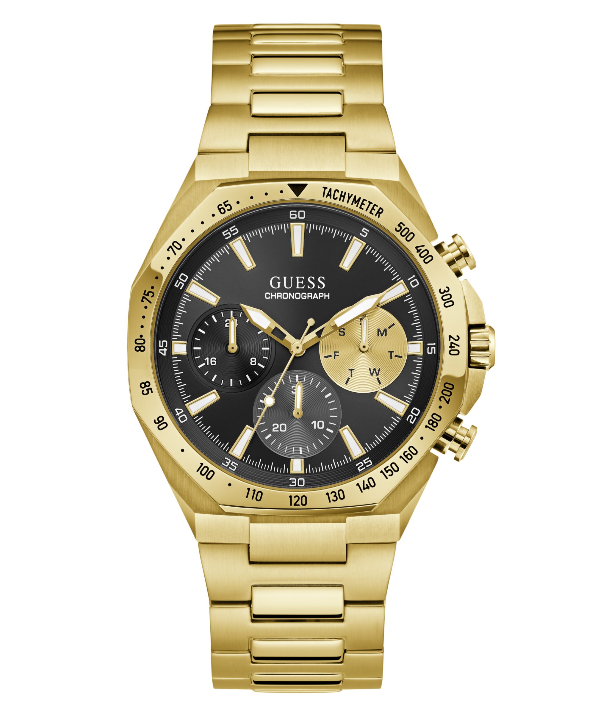 Guess Multifunktionsuhr BLAKE GW1122G2, Quarzuhr, Armbanduhr, Herrenuhr, Edelstahlarmband, analog, Tag