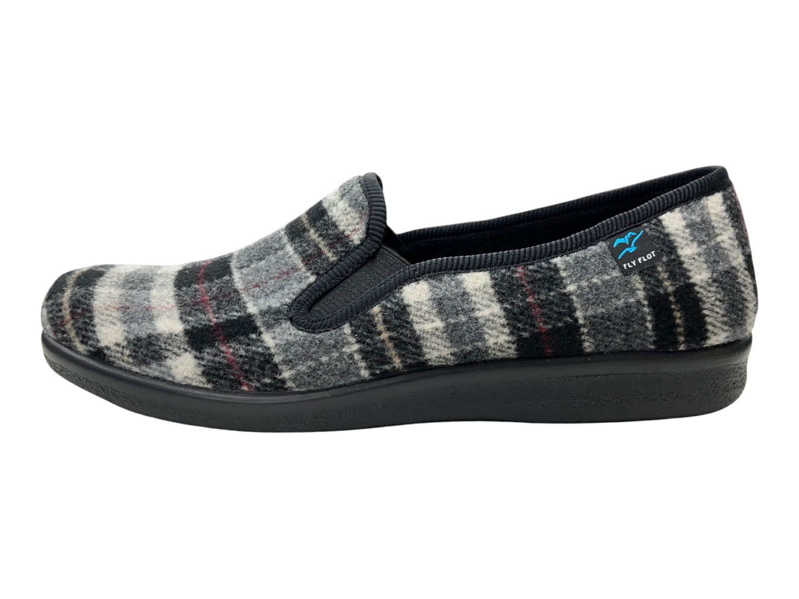 Fly Flot FLY FLOT Herren Hauschuhe 240004-01 black combi Hausschuh