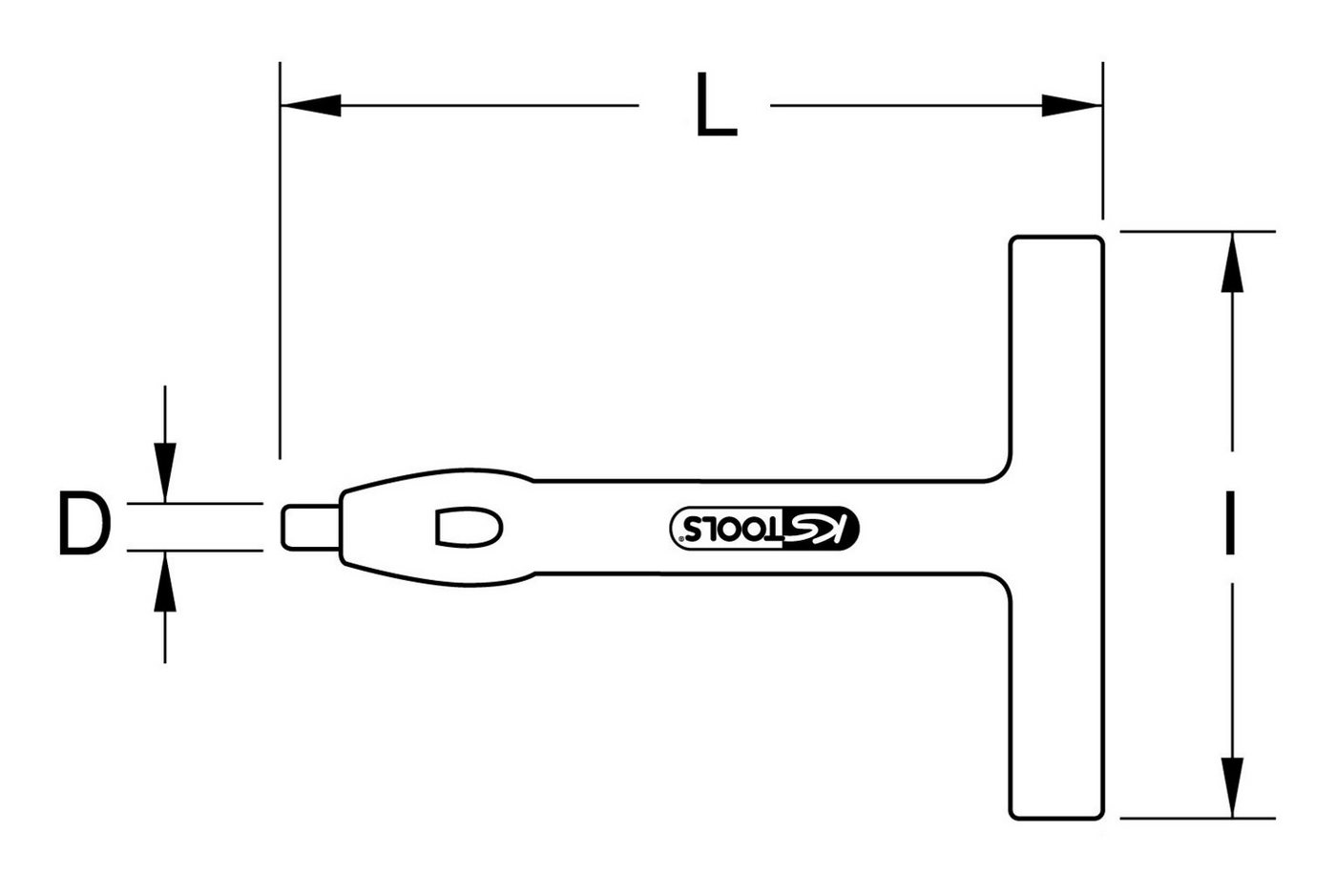Thumbnail - KS Tools Montagewerkzeug, L: 10 cm, Locheisen mit Schutzisolierung