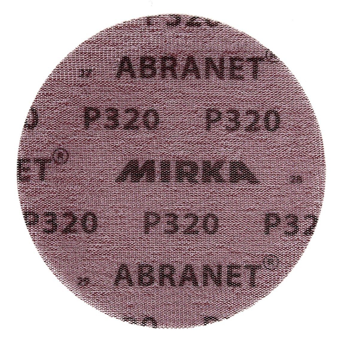 50 Stk. ABRANET Mirka Schleifscheibe P320 150mm Grip (5424105032) Schleifscheiben