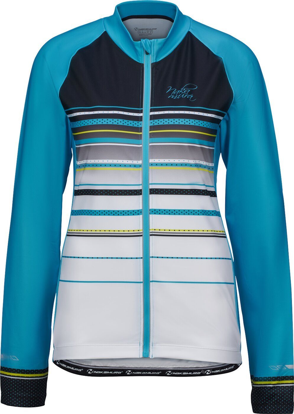 NAKAMURA Radtrikot Da.-Fahrrad-Trikot Kory wms BLACK/TURQUOISE