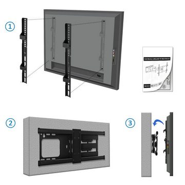 deleyCON deleyCON Universal TV Wandhalterung bis 70" Zoll - Neigbar/Schwenkbar TV-Wandhalterung