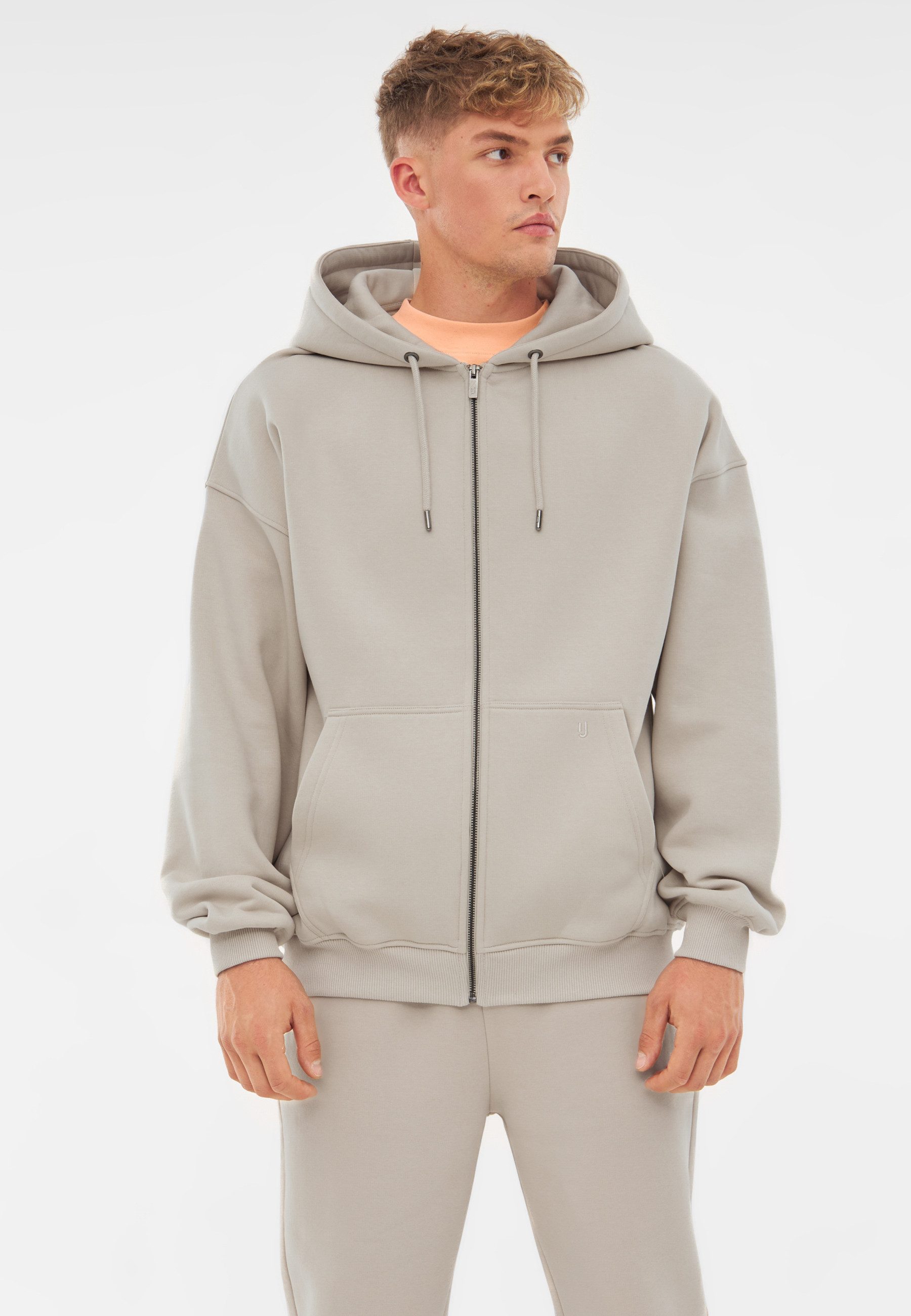 Johnny Urban Sweatjacke Caleb Oversize Sweatjacke (1-tlg) Kapuzenjacke aus dickem Stoff, weich und knitterfrei