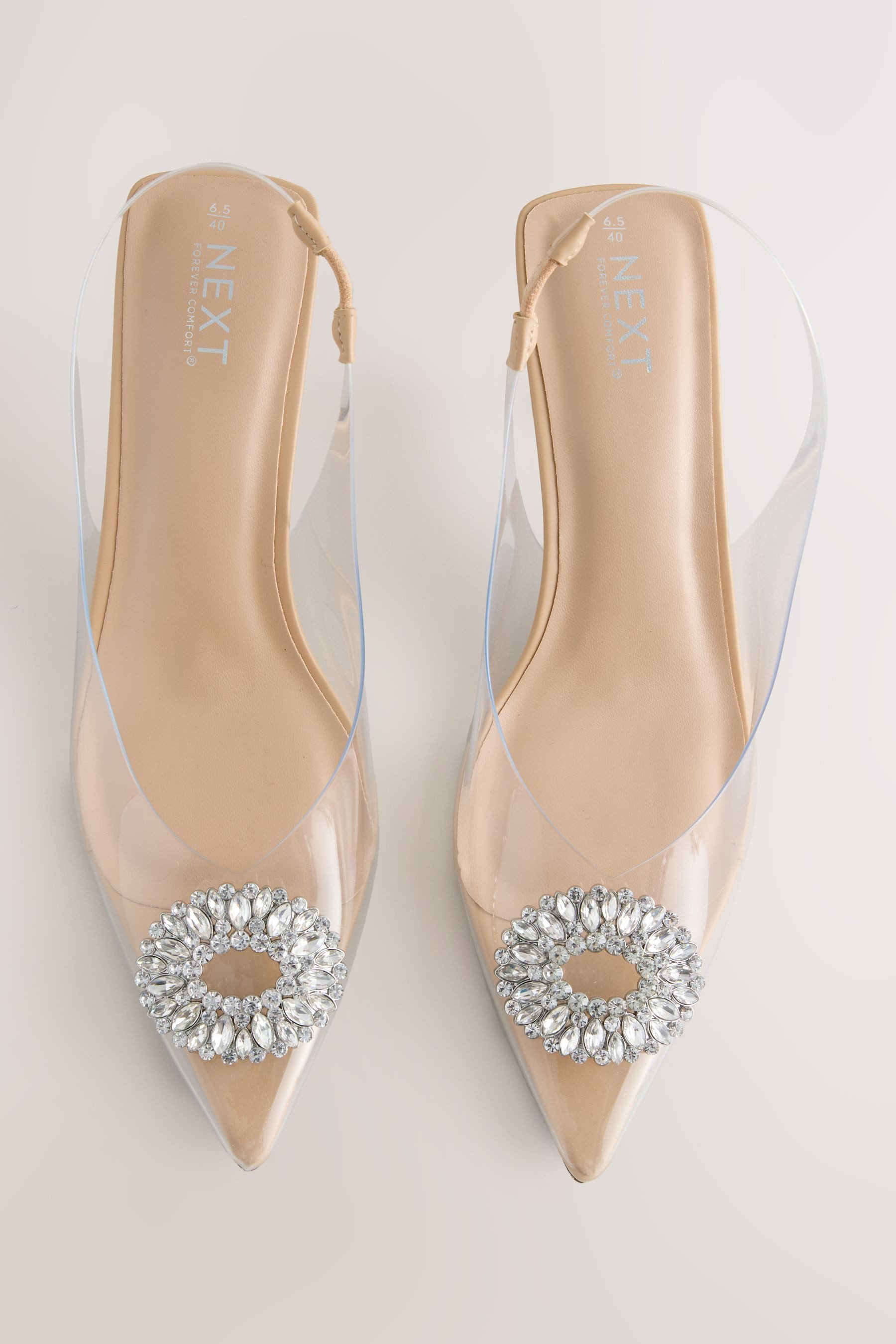 Next Forever Comfort® Slingbacks mit Vinyl-Absatz Slingsandale (1-tlg)