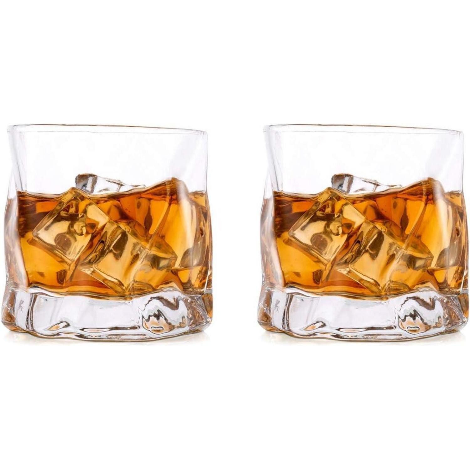 LuxusKollektion Whiskyglas Whiskygläser Set Scotch Glass 250ml Bourbon Rum Klar 2, Glas