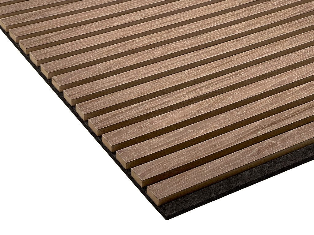 Timefloor Wandpaneel Timefloor Akustikpaneel Dekor-Wandpaneele Quadrado Walnut Oak geölt, BxL: 60x60 cm