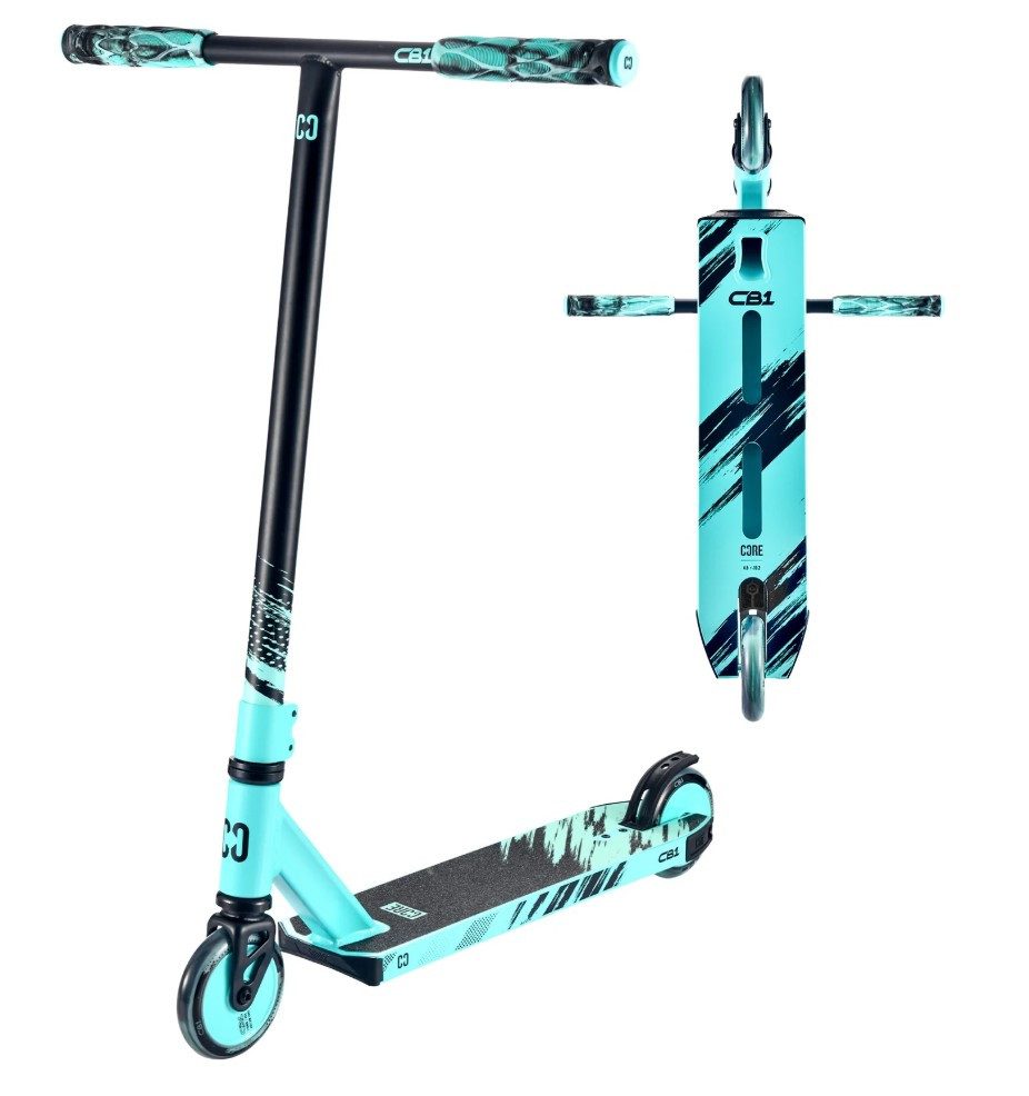 Stuntscooter CORE CB1 Stunt-Scooter Park H=79cm Schwarz/Türkis