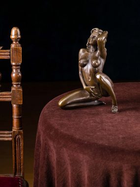 Aubaho Skulptur Bronze Figur nackte Dame Akt erotische Kunst Bronze Bronzeskulptur scu
