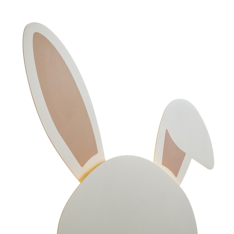 Qazqa Wandleuchte Animal faces, Dimmbar, LED fest integriert, Extra-Warmweiß, QAZQA Wand­leuchte, integrated, Beige, Stahl, Für Kinder