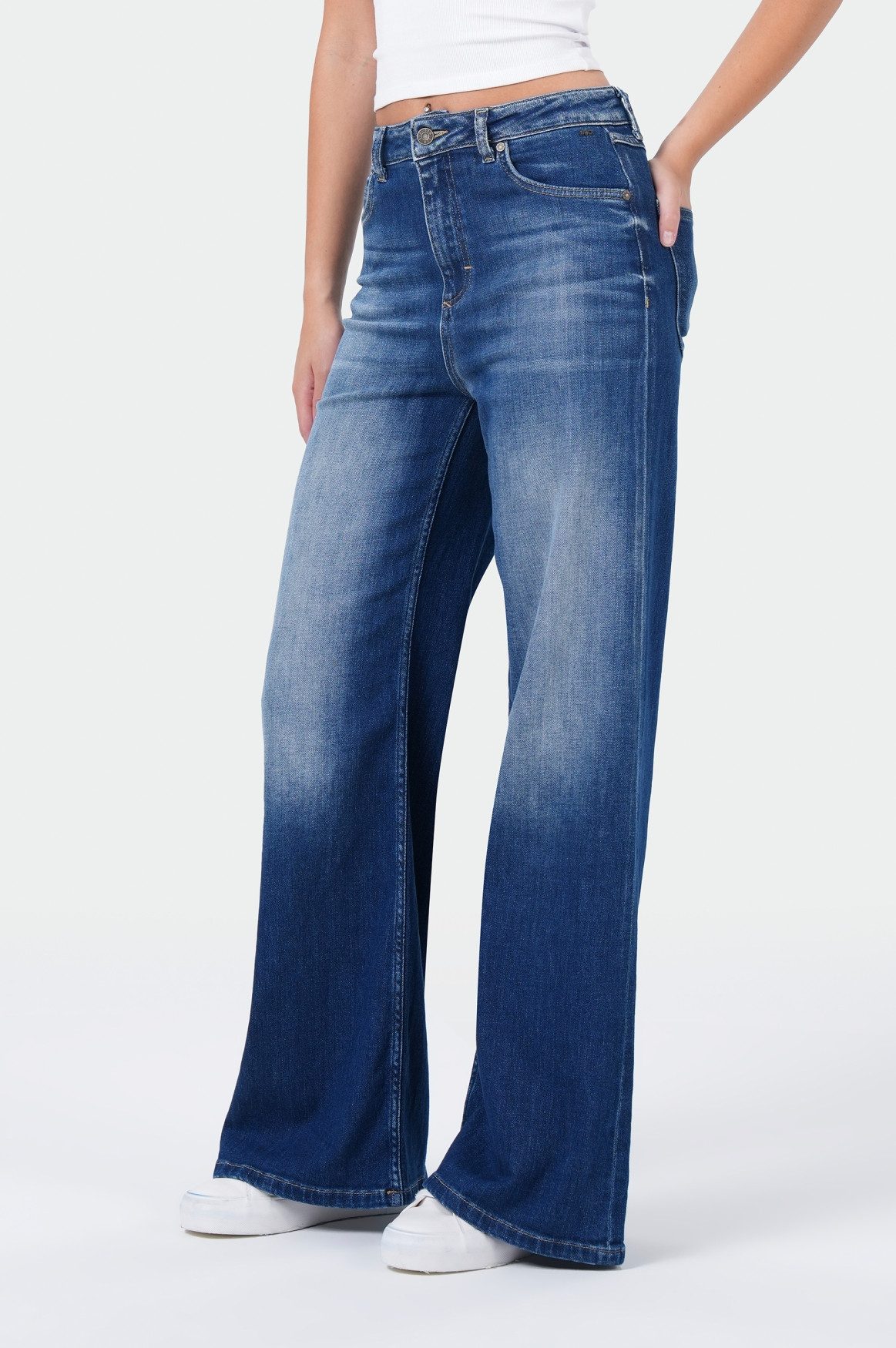 Miracle of Denim Weite Jeans Viola Palazzo