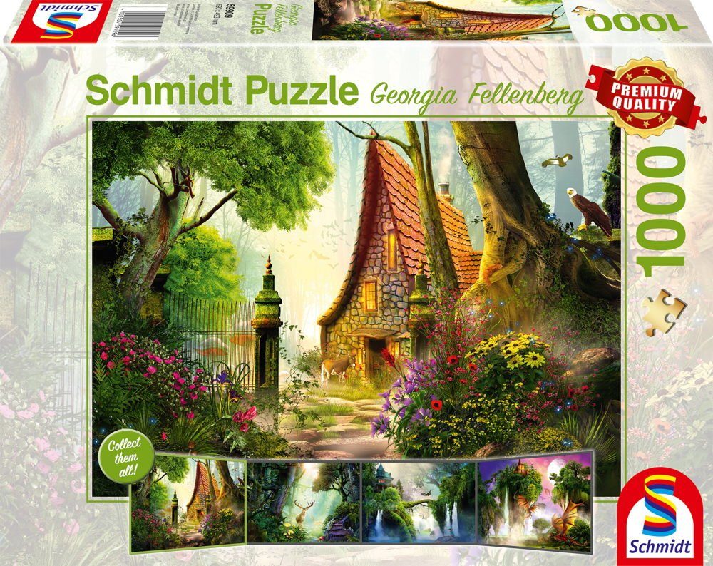 Puzzle 59909, Fellenberg der auf Spiele 1000 Schmidt Puzzleteile Lichtung Haus Georgia