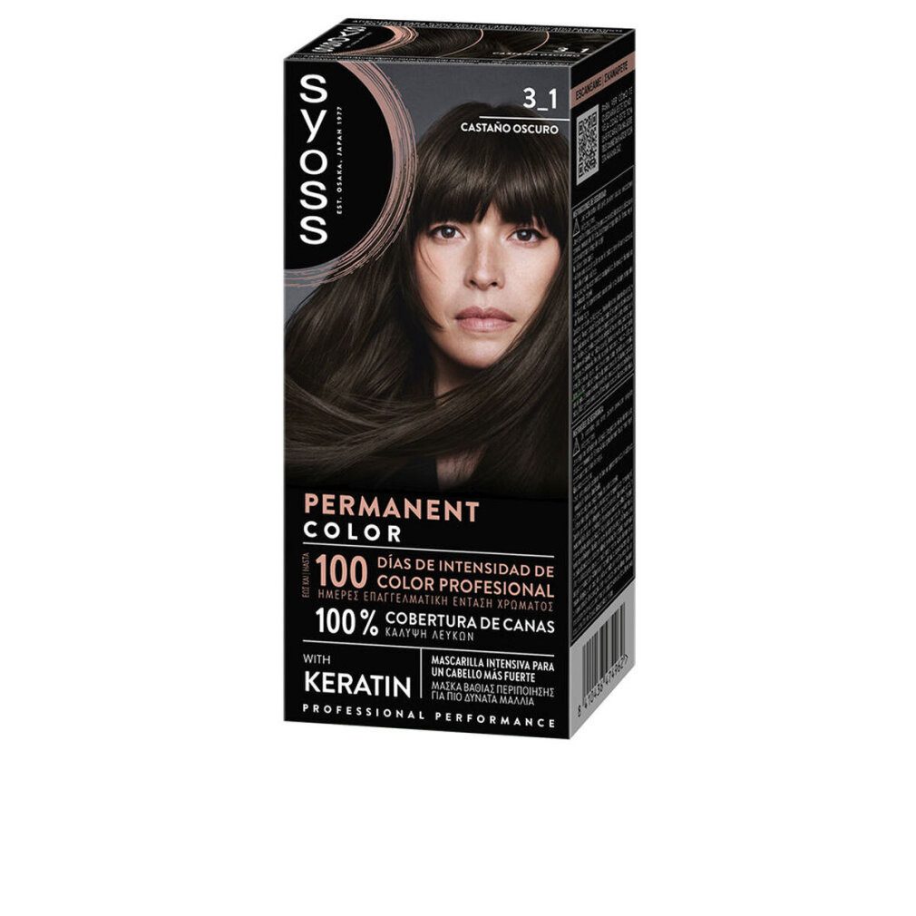 Syoss Haarpflege-Set PERMANENTE FARBE #3 .1-Castao Oscuro 1 u