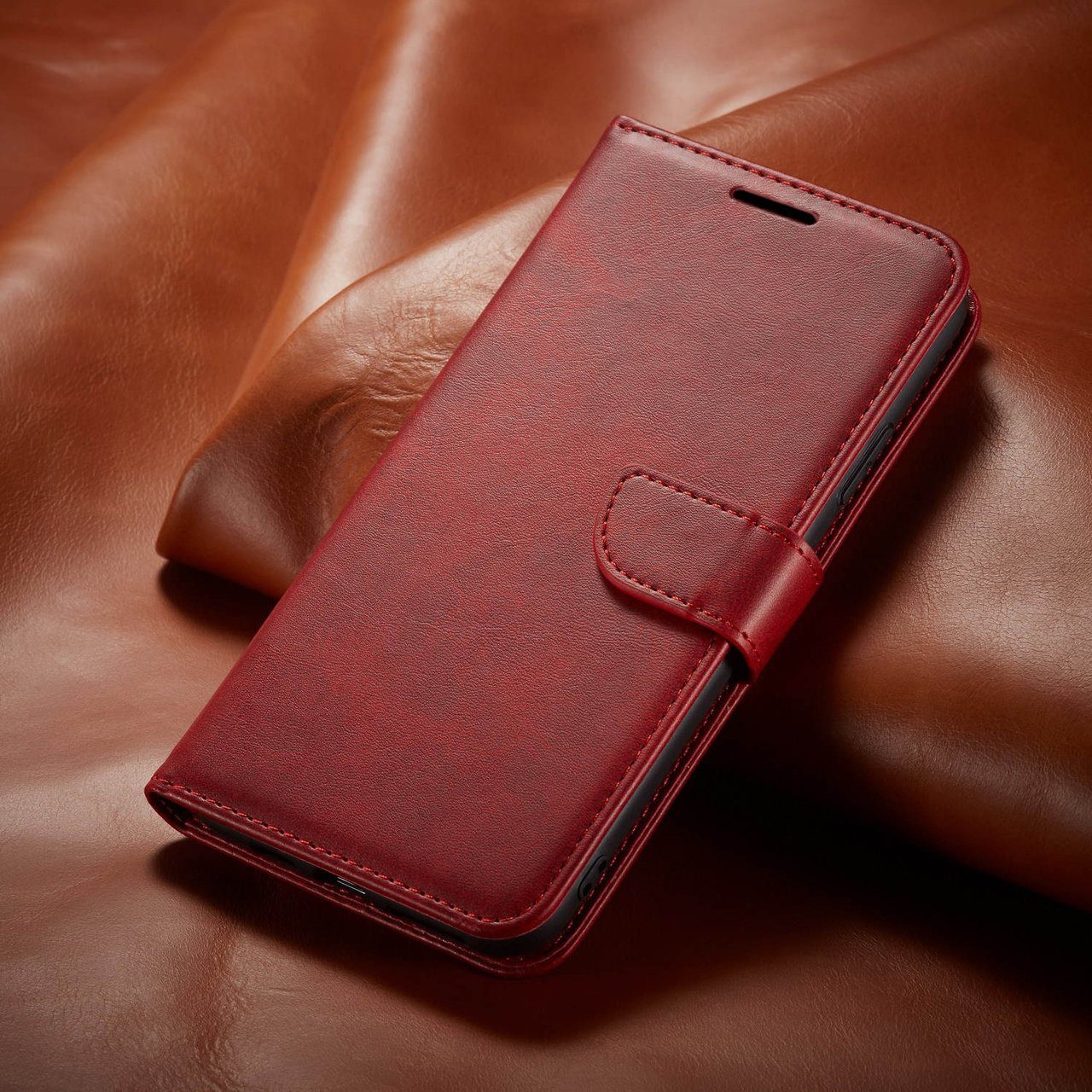 IKHEMalarka Handyhülle fur Apple iPhone 12,13,14,15 Schutzhülle Handy Tasche, Premium Leder