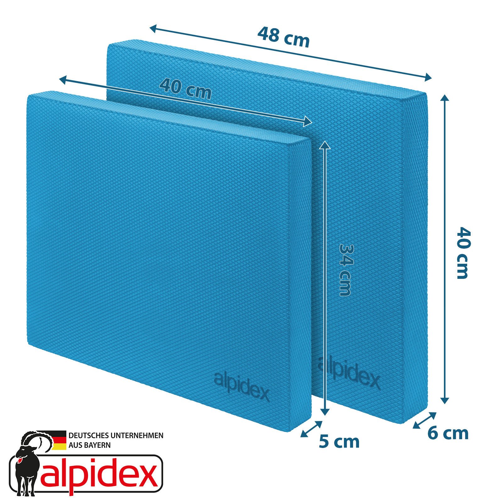 ALPIDEX Balance Pad ALPIDEX Balance Pad - Balance Kissen, Blue - 40x34x5 cm