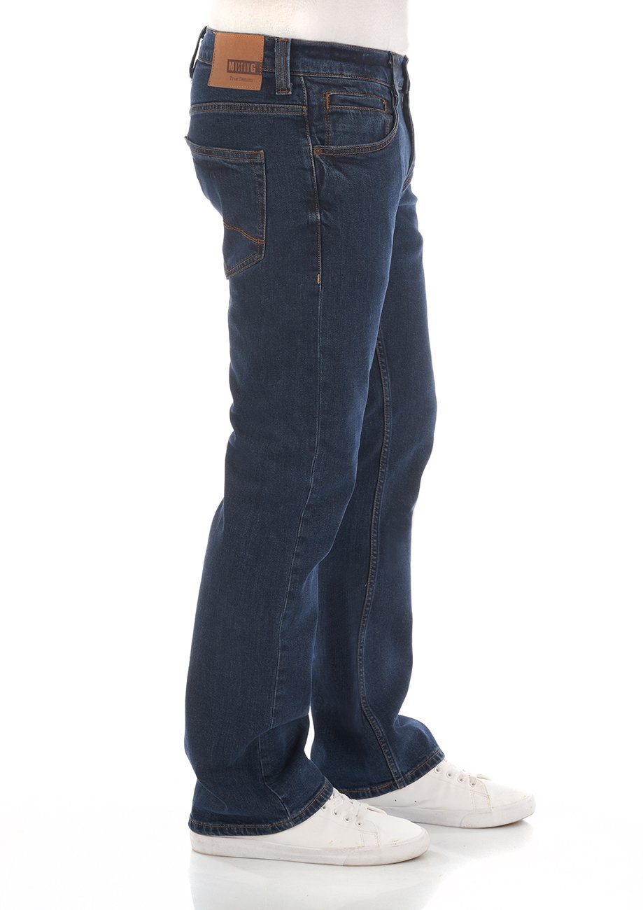 Denim (980) Hose Boot Cut Blue Oregon Jeanshose Denim Herren Bootcut-Jeans Stretch MUSTANG mit