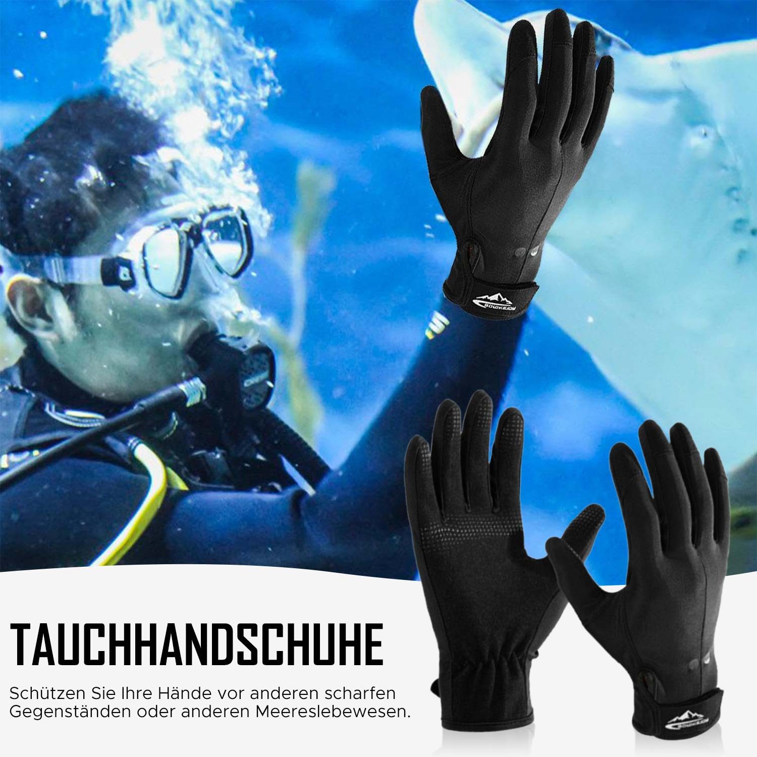 Refttenw Neoprenhandschuhe Wasserdichte Tauchhandschuhe,Bequeme, rutschfest günstig online kaufen