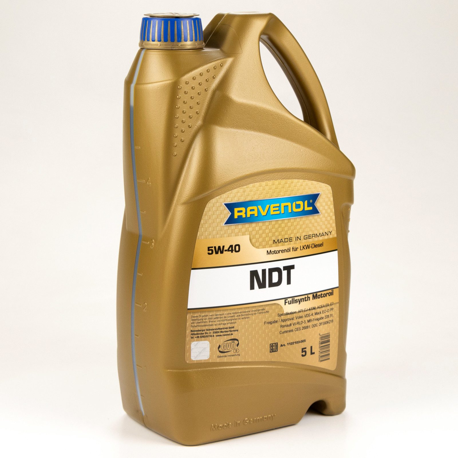 Ravenol Motoröl Ravenol NDT Nord Duty Truck 5W-40 Motoröl 5l NDT 1122103-005-01-999