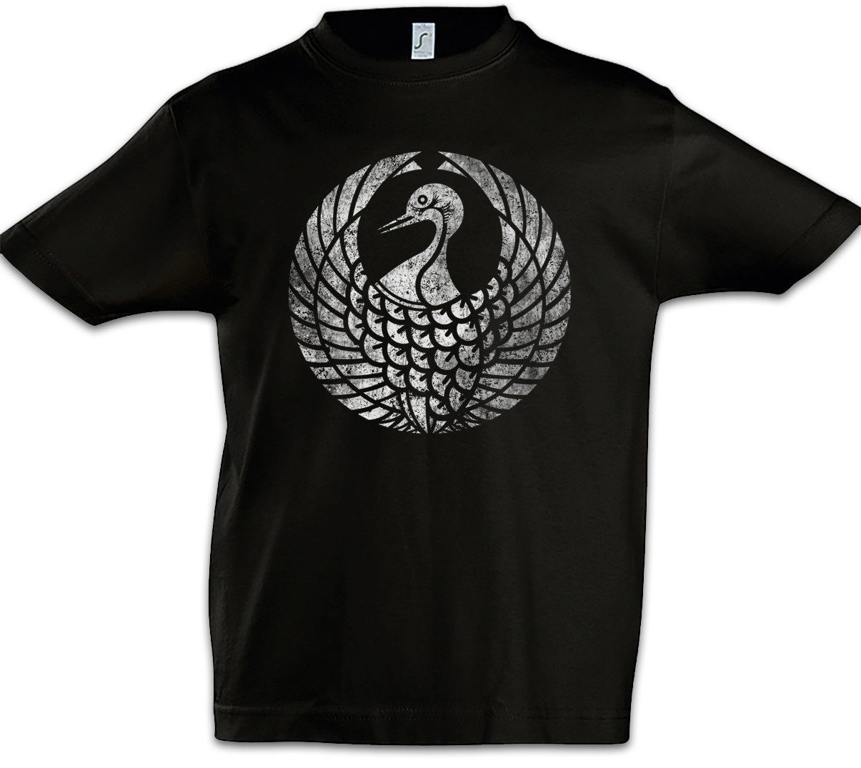 Print-Shirt Mori Clan Mon Kinder T-Shirt Shogun Samurai Ninja Shogunat Japan Logo