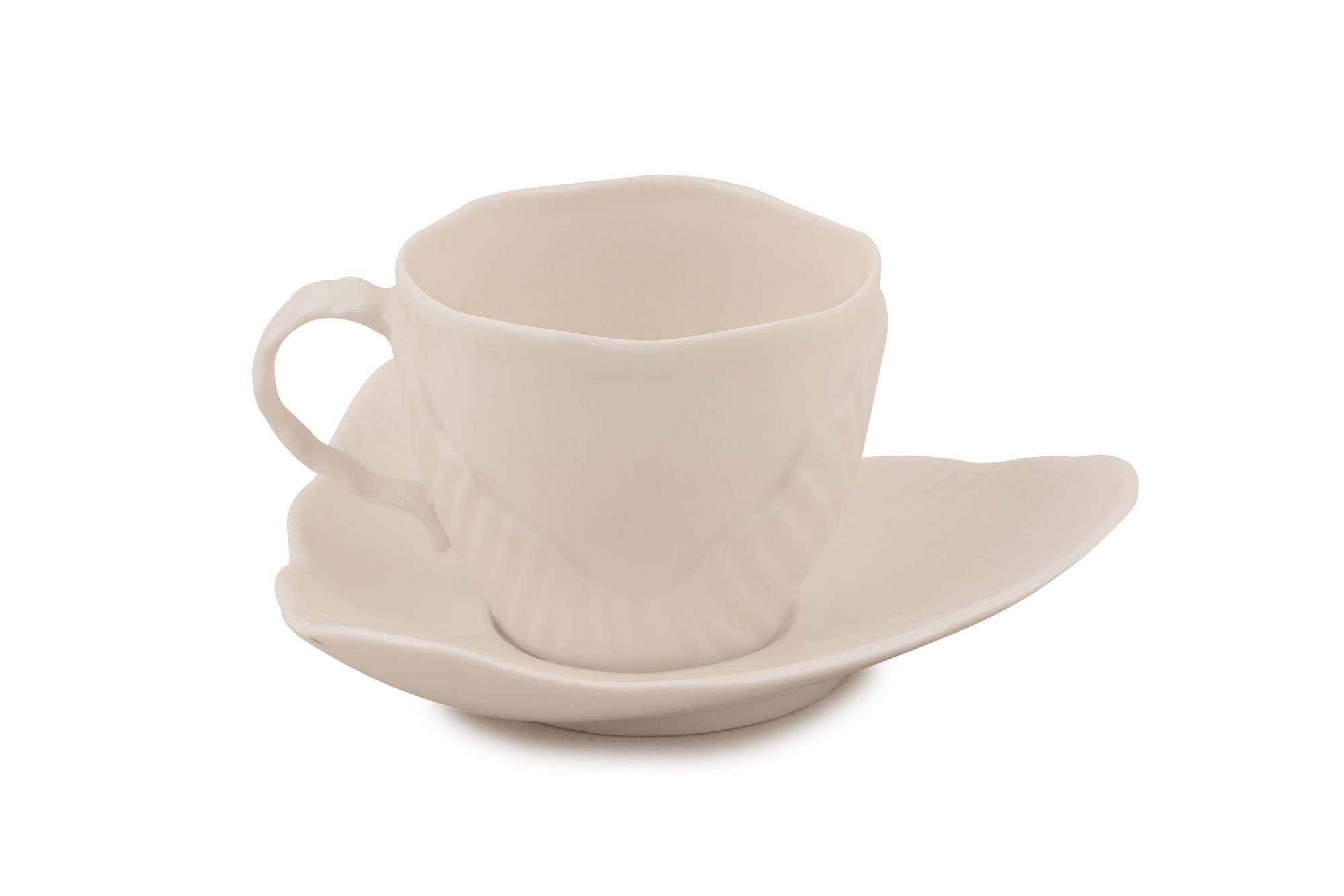Hermia Concept Tasse KTP3202, Sahne, 100% Porzellan Kaffeetassen