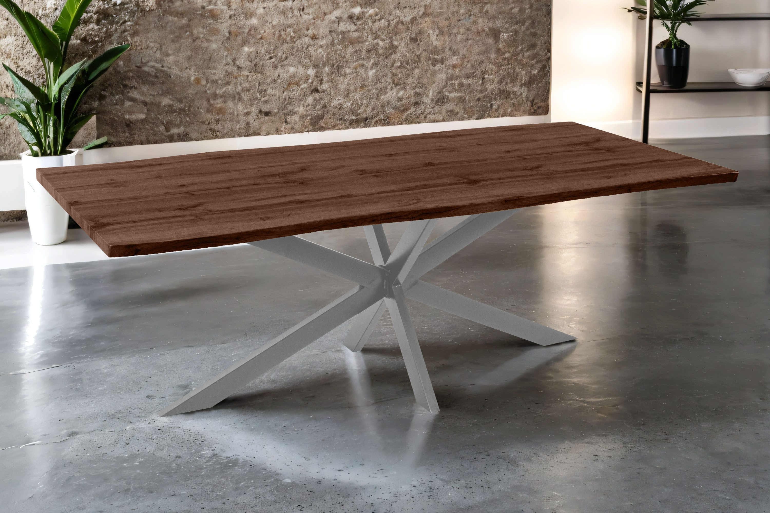 SAM® Esstisch TorbenS, verschiedene Holz-Optiken, Spider-Metallgestell, günstig online kaufen