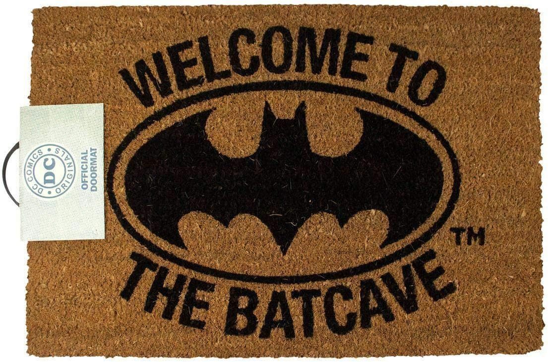 Pyramid International Teppich DC Comics Fußmatte Welcome To The Batcave 40 x 60 cm, Qualitativ hochwertige Fußmatte