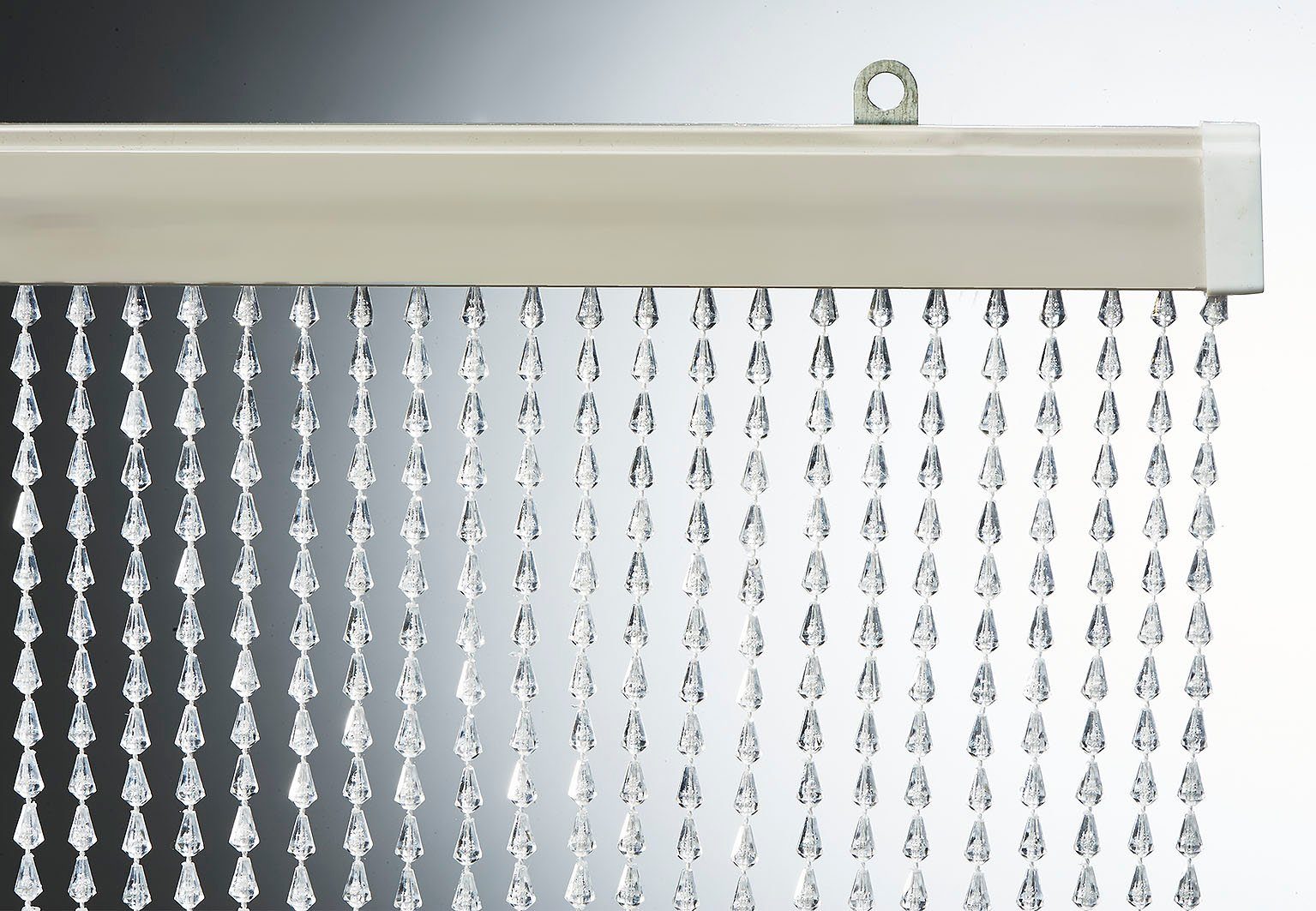Kobolo, Stränge transparent CLEAR (1 transparent Türvorhang St), Vorhang Ösen 90x200cm, 72