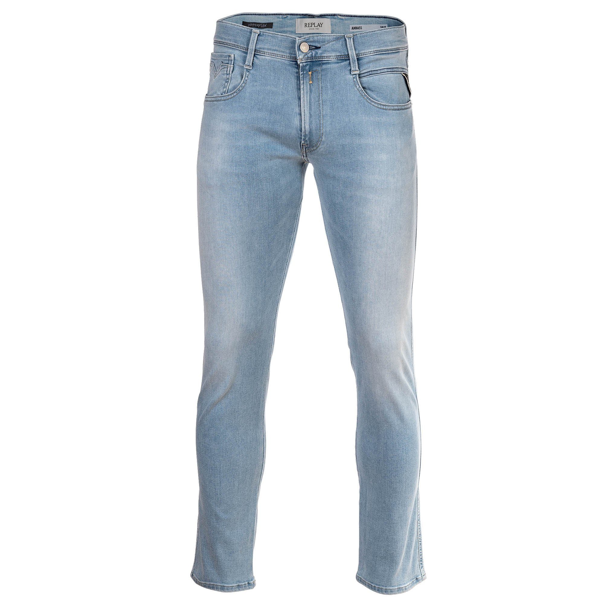 Replay Regular-fit-Jeans Herren Jeans Baumwolle Hyperflex günstig online kaufen