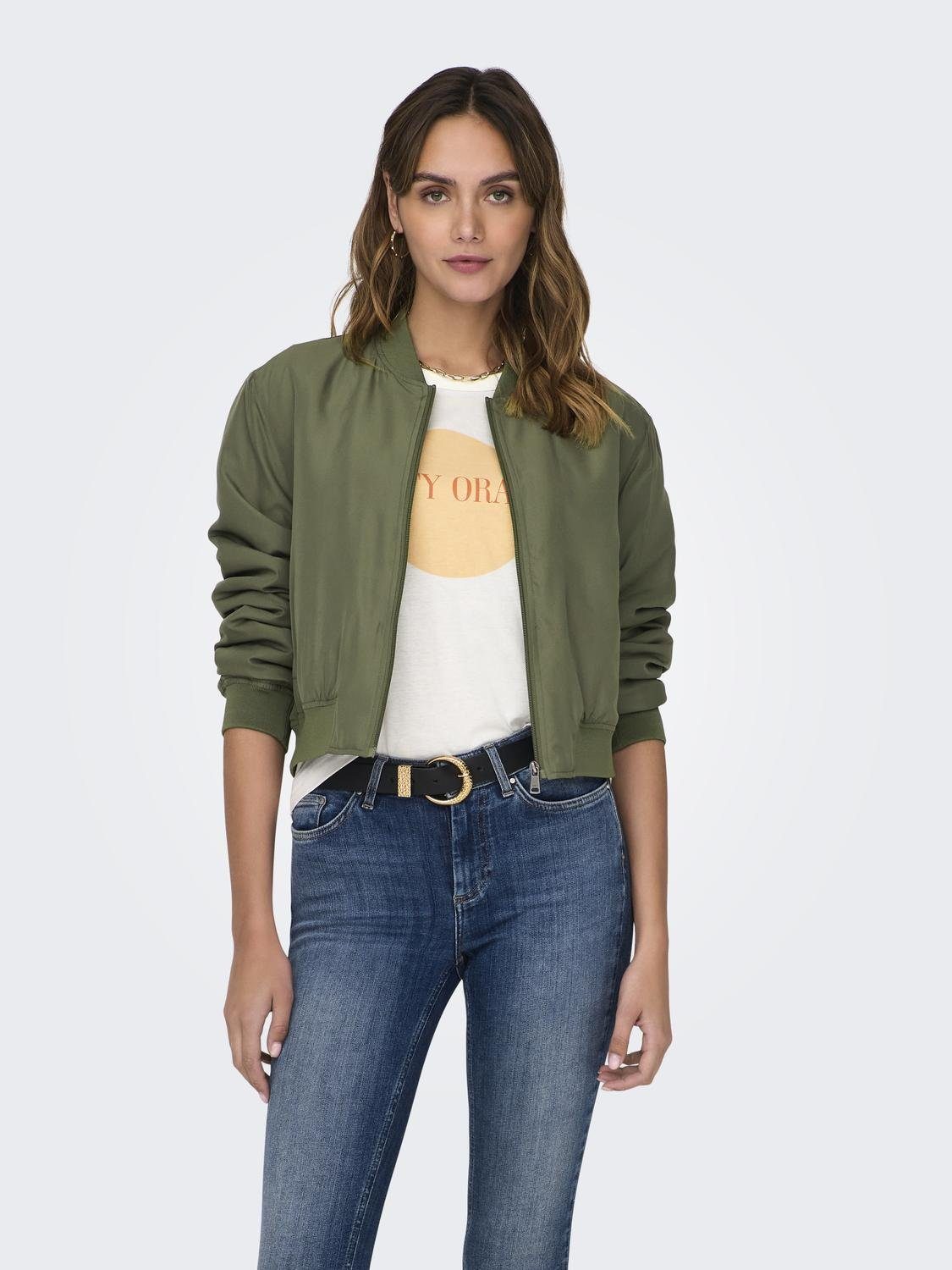 ONLY Bomberjacke ONLALMA BOMBER OTW NOOS mit Seitentaschen