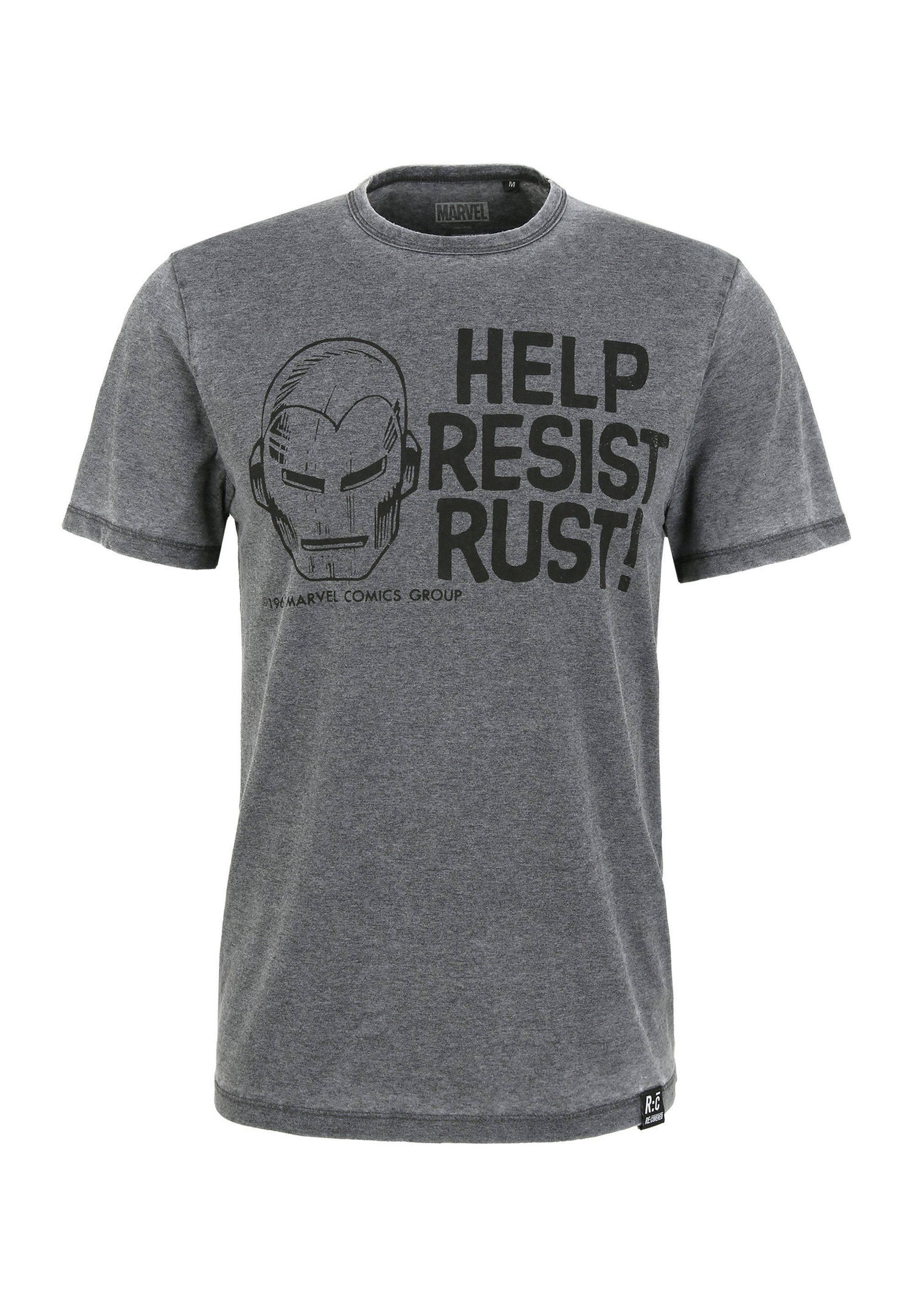 Recovered T-Shirt Marvel Help Resist Rust (1-tlg) mit coolem Marvel-Print