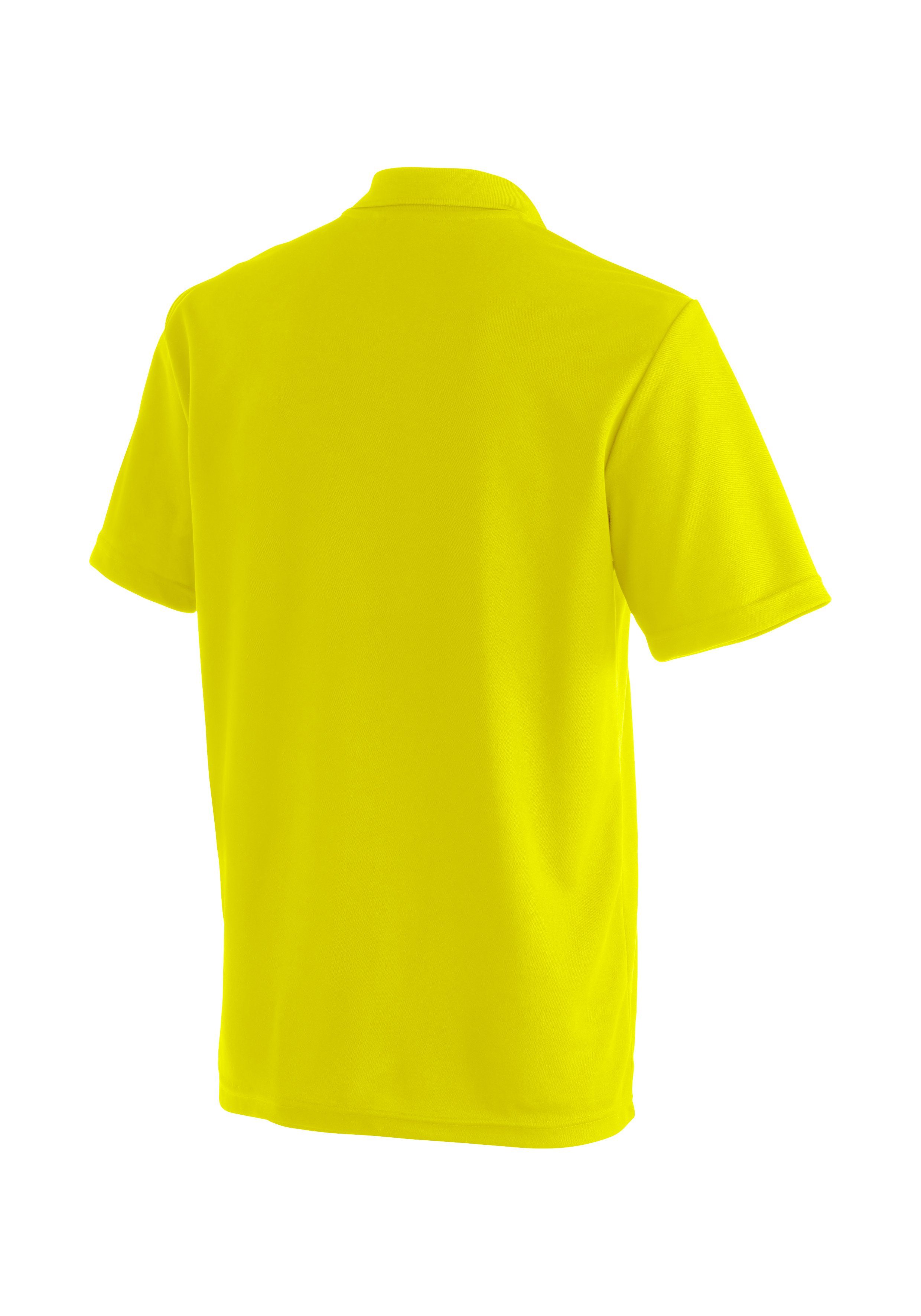für bequemes und Wandershirt, Polo-Shirt pastellgelb Wandern Ulrich Sports Herren Maier Freizeit Funktionsshirt