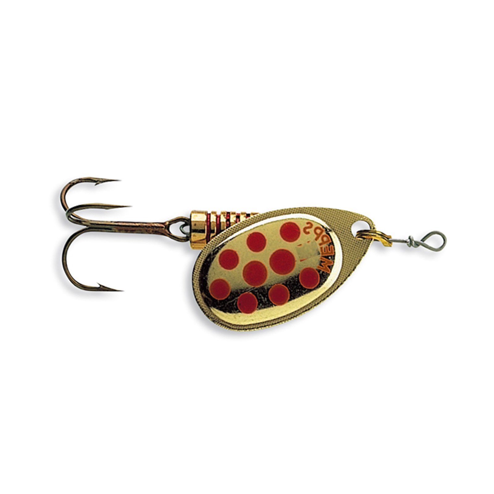 Mepps Kunstköder, Mepps Aglia mit Punkten Gr.1 gold/rot Spinner