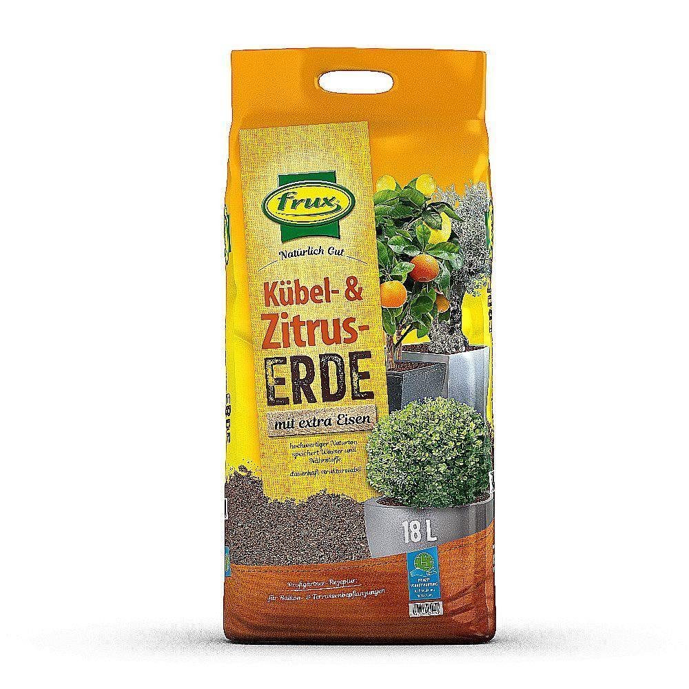 frux® Spezialerde Kübelpflanzenerde Zitruspflanzenerde 18l Olivenbaumerde anwendungsfertig