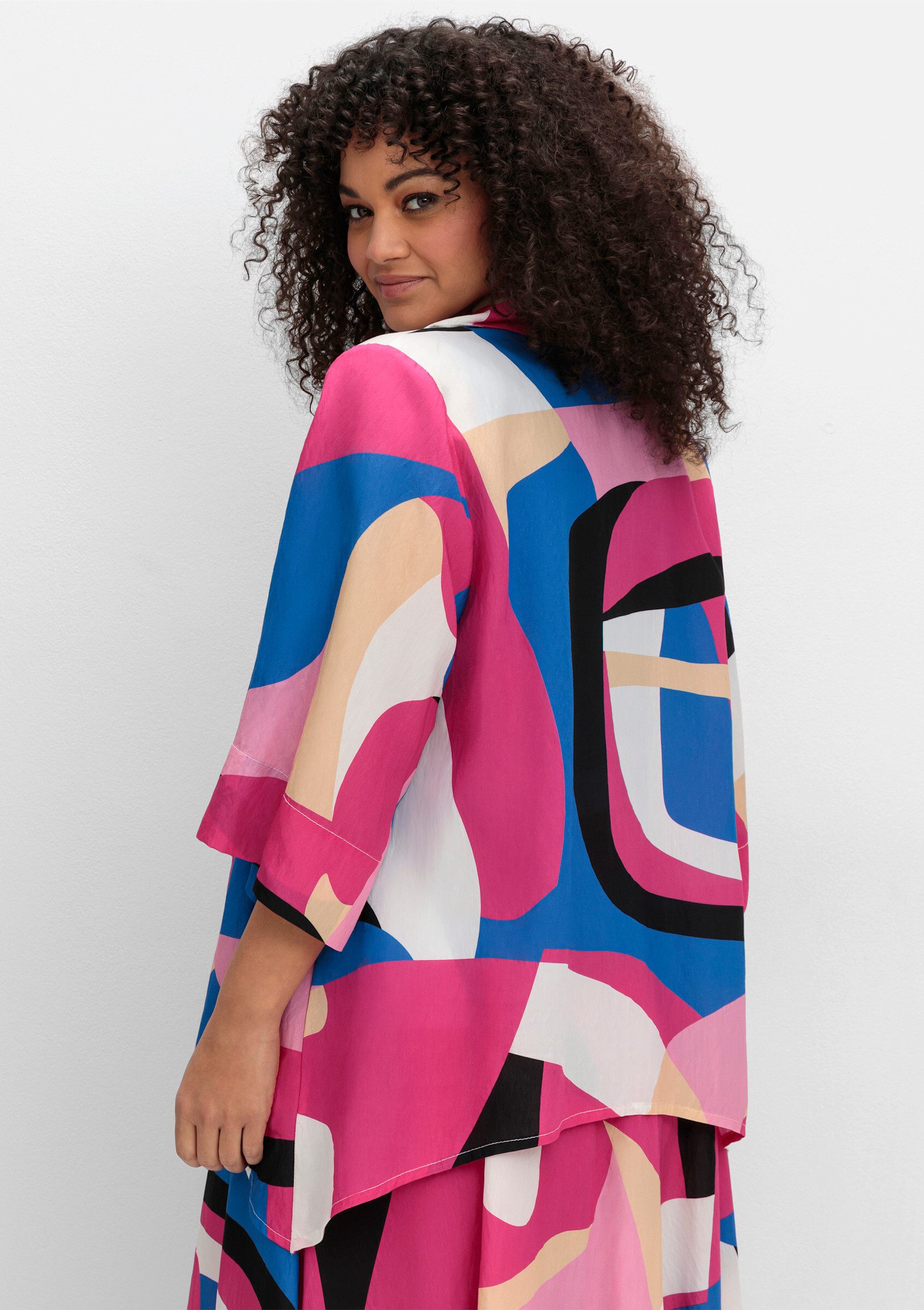 Sheego Klassische Bluse Blusenjacke günstig online kaufen