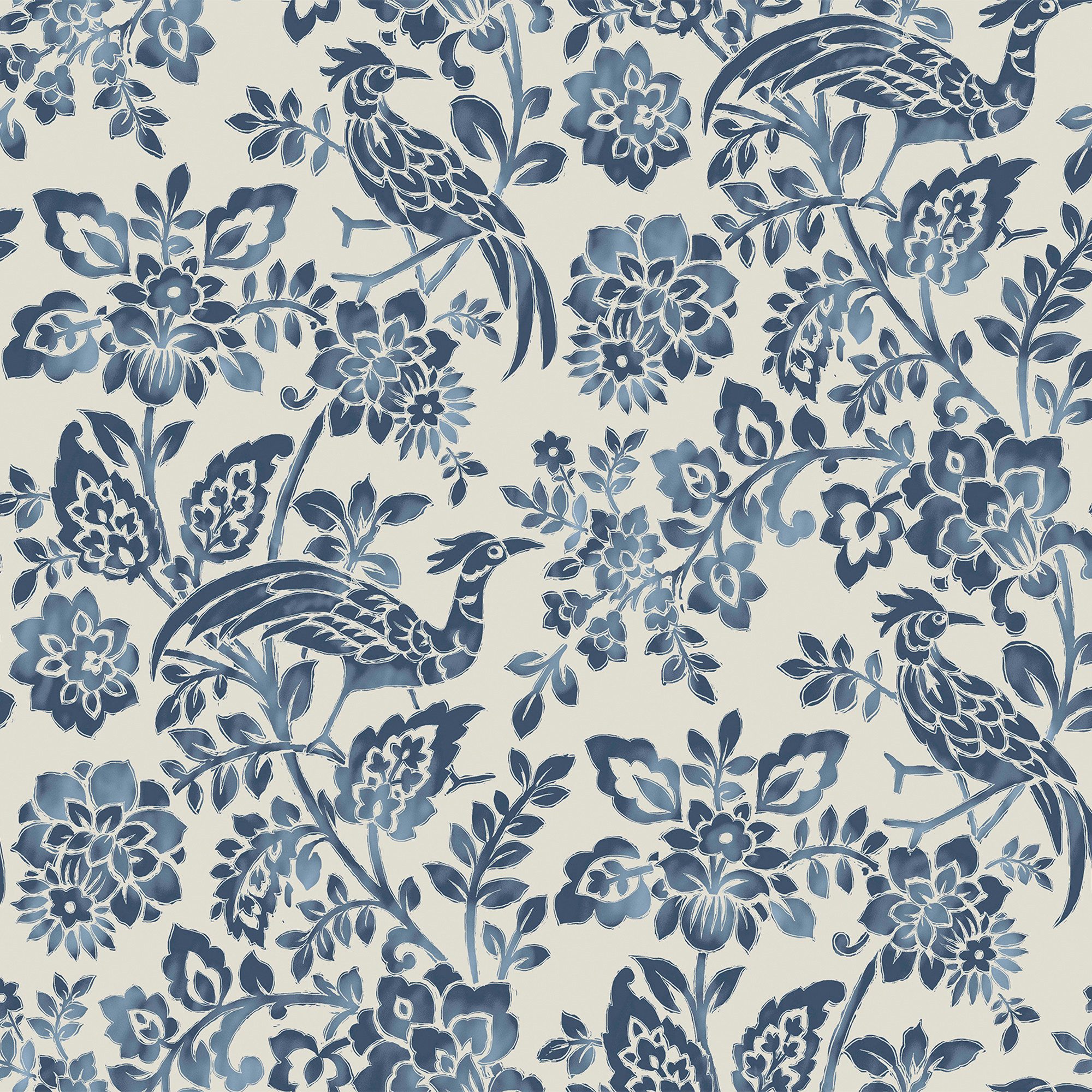 LAURA ASHLEY Vliestapete Adain Palace, glatt, geblümt, (1 St), 10mx52cm (ca. 5m2)